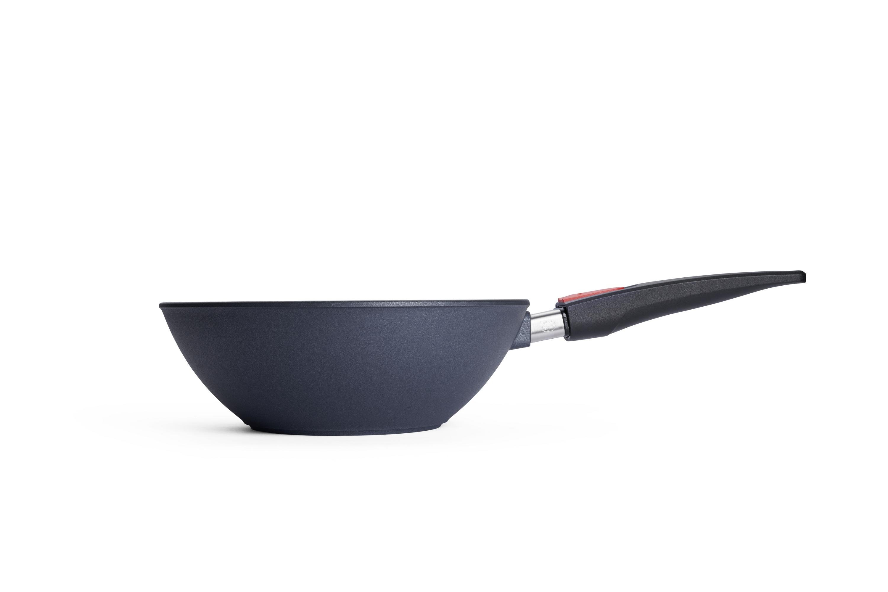 Diamond Lite Guss-Wok- und Rührpfanne Seitenansicht | Stiel - Abnehmbar | Ceran, Gas, Elektro, Halogen | 26cm
