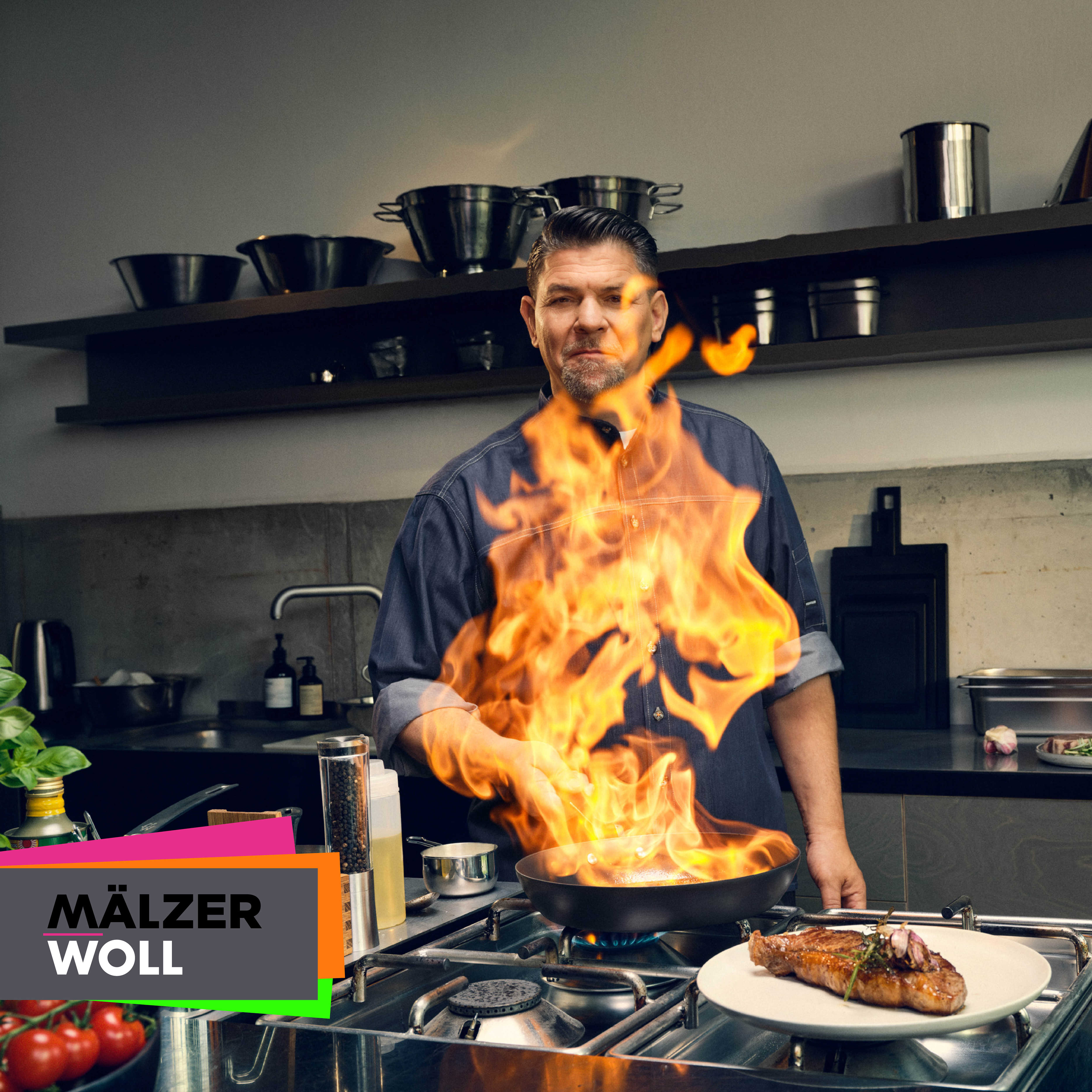 MÄLZERxWOLL Carbonstahl-Pfanne