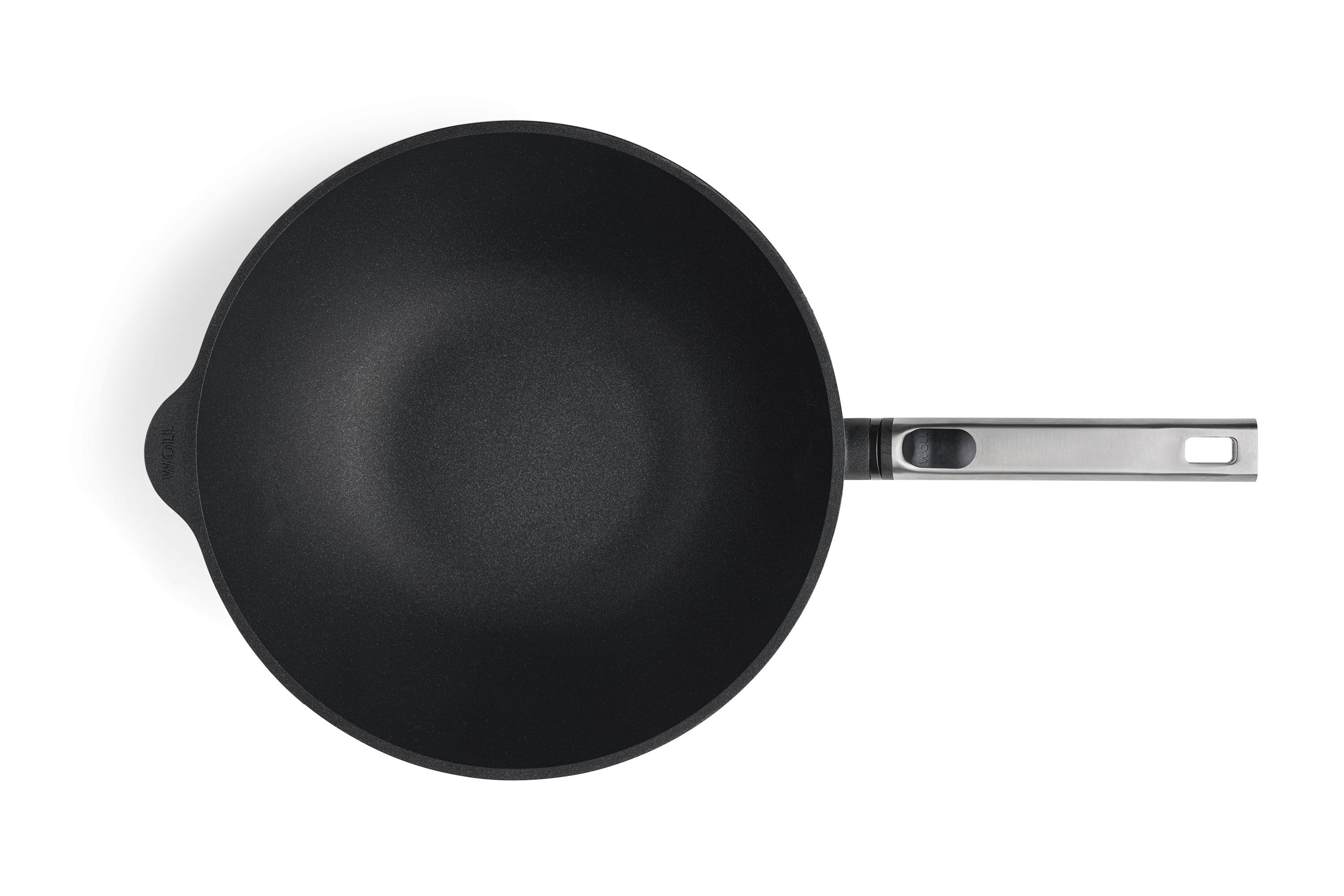 Logic XR Guss-Wok- und Rührpfanne Draufsicht | Edelstahl - Abnehmbar | Alle Herdarten inkl. Induktion | 30cm