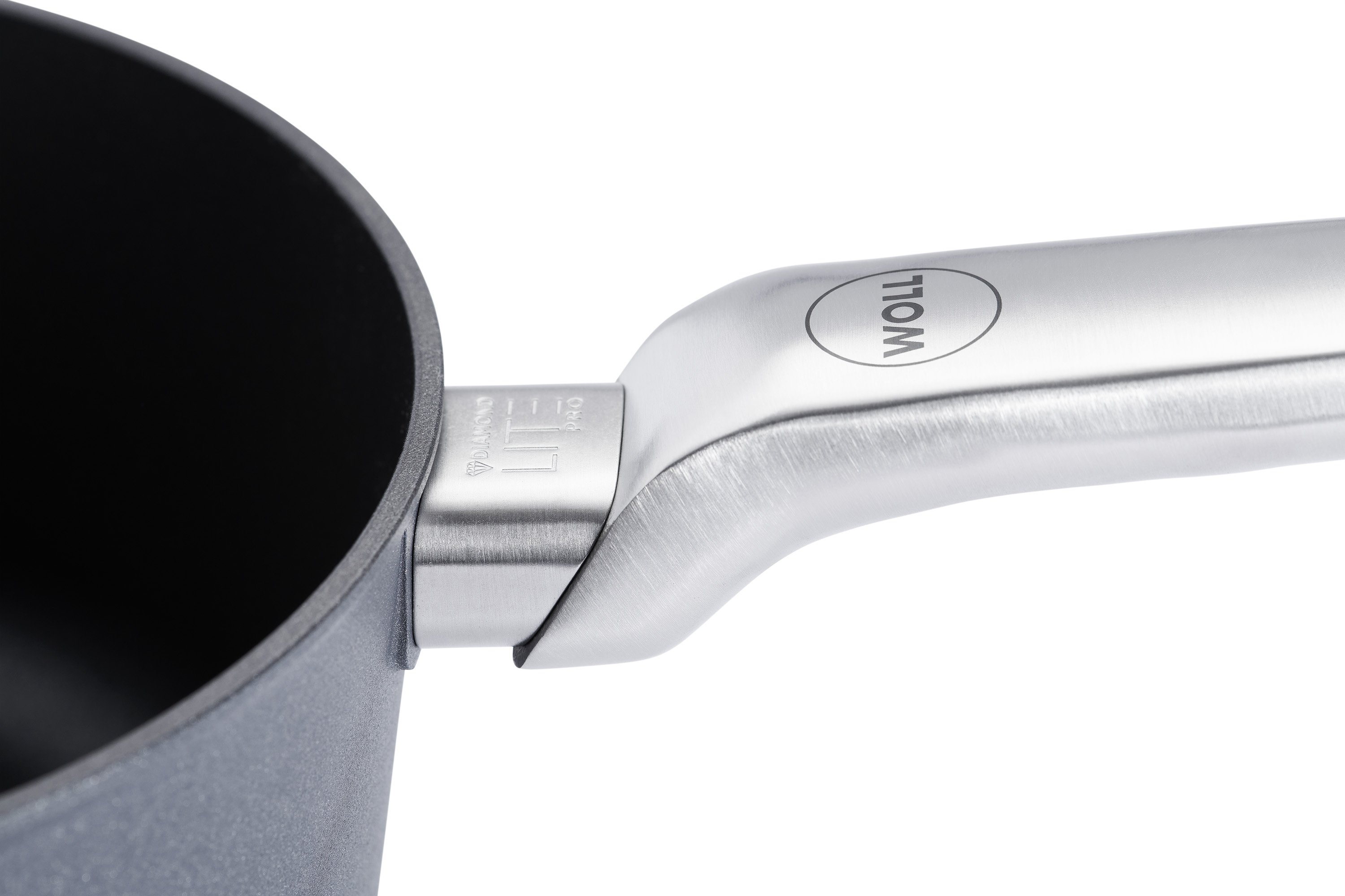 2920DLPI_Detail Diamond Lite Pro Guss-Stieltopf Detailansicht | Alle Herdarten inkl. Induktion | 18cm