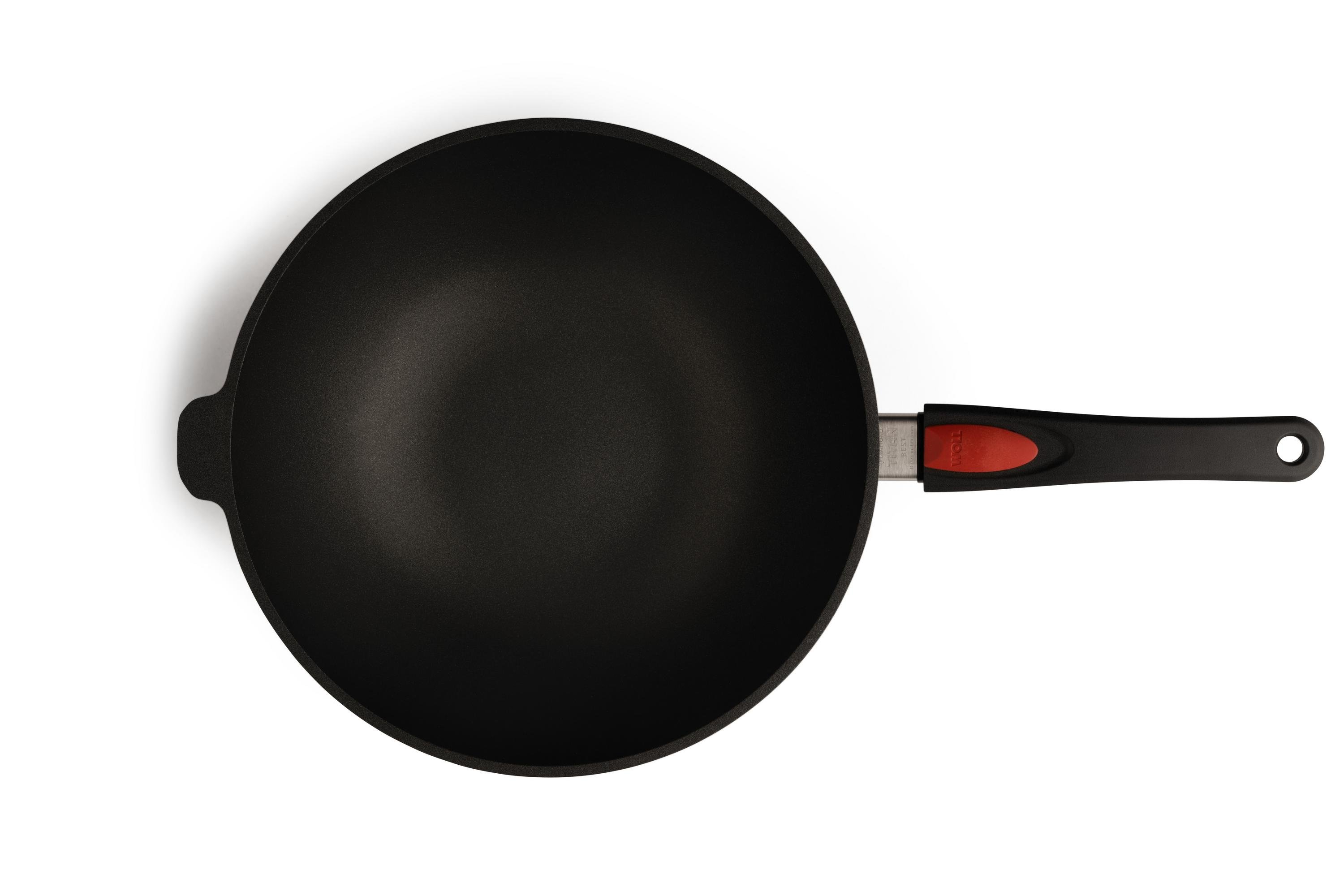 Titan Best Guss-Wok- und Rührpfanne Titan Best Guss-Wok- und Rührpfanne Draufsicht