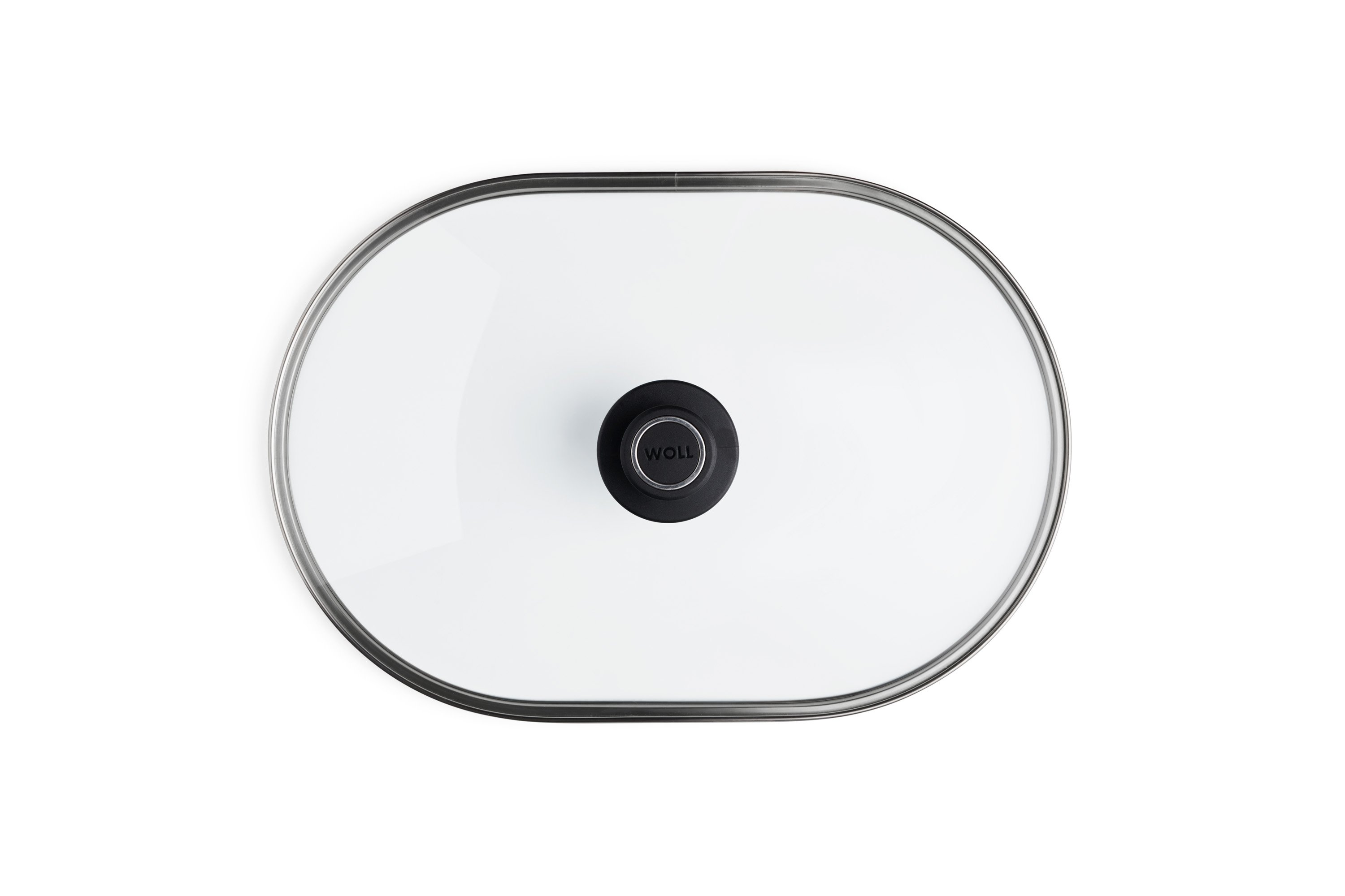 Sicherheitsglasdeckel, oval Draufsicht | 40x27cm