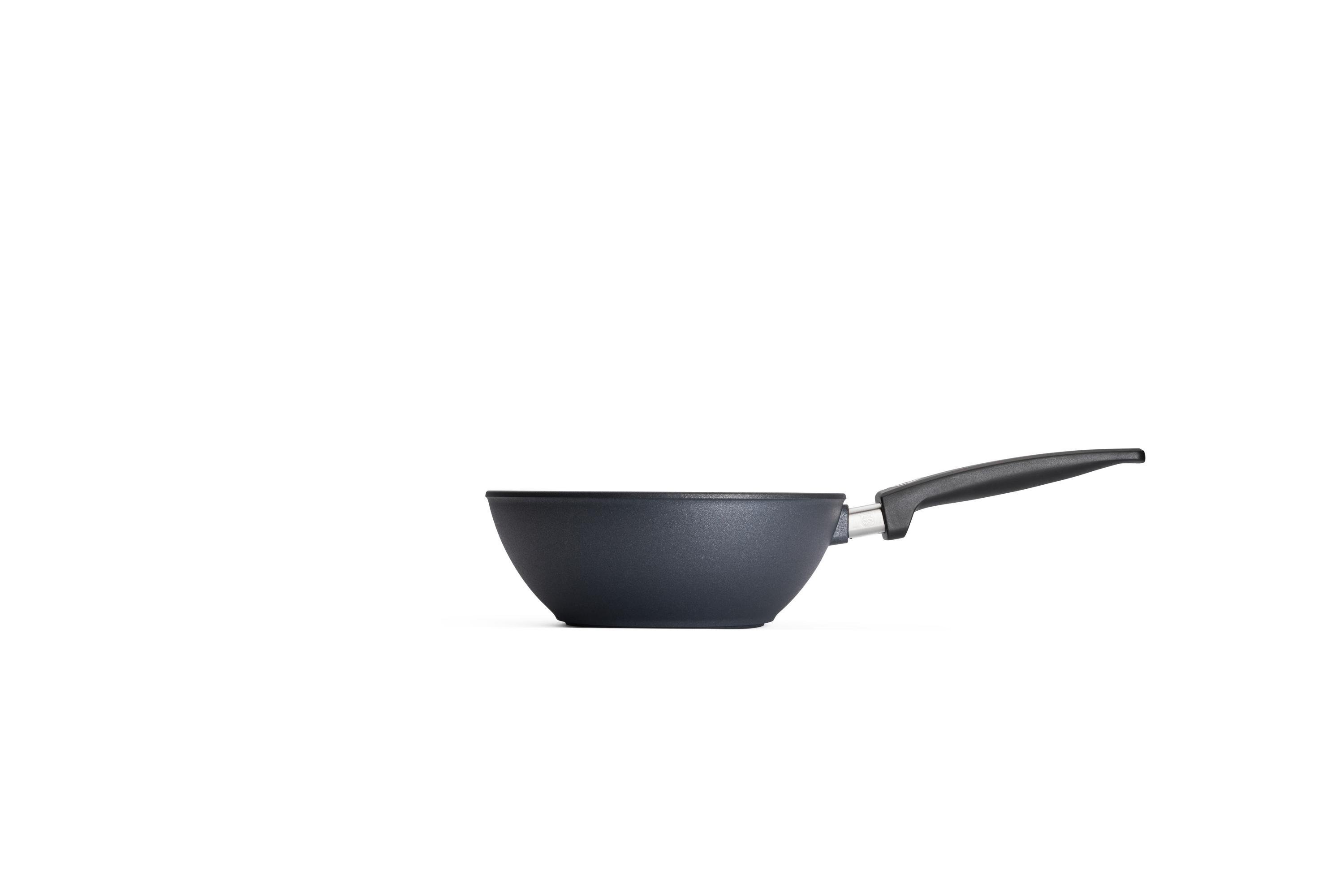 Diamond Lite Guss-Wok- und Rührpfanne Diamond Lite Guss-Wok- und Rührpfanne Seitenansicht | Stiel - Fest | Alle Herdarten inkl. Induktion | 24cm