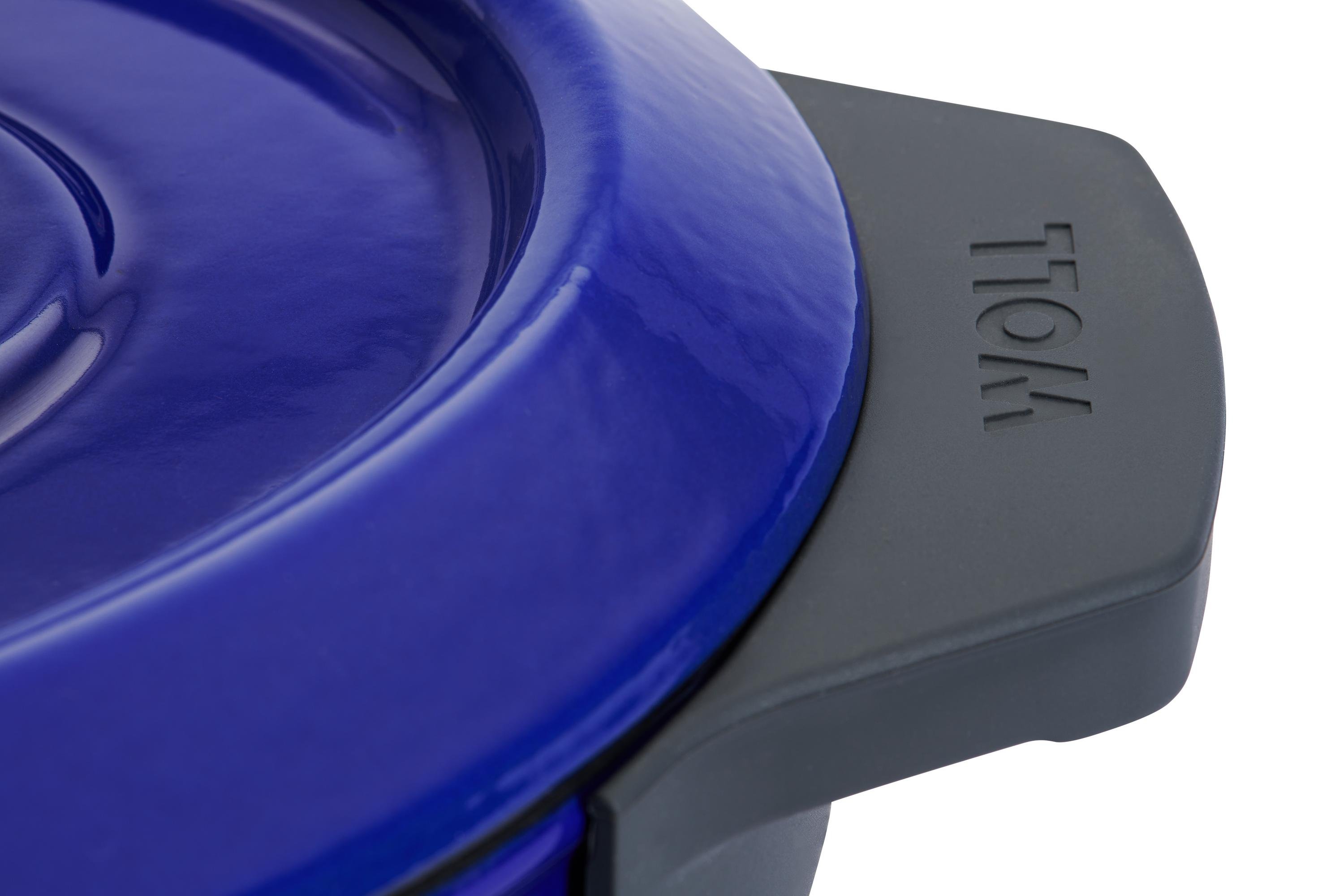 Iron Gussbräter mit Deckel Detailansicht | Cobalt Blue | Alle Herdarten inkl. Induktion