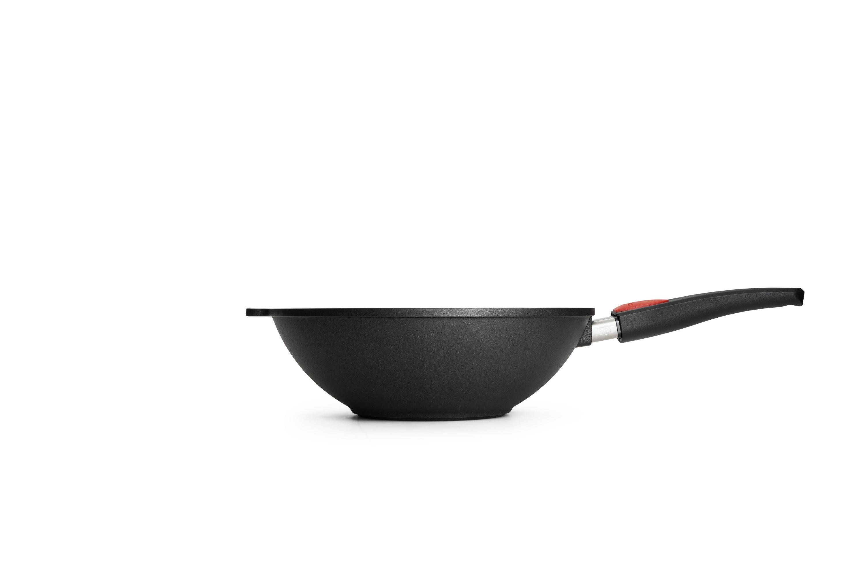 Titan Best Guss-Wok- und Rührpfanne Titan Best Guss-Wok- und Rührpfanne Seitenansicht