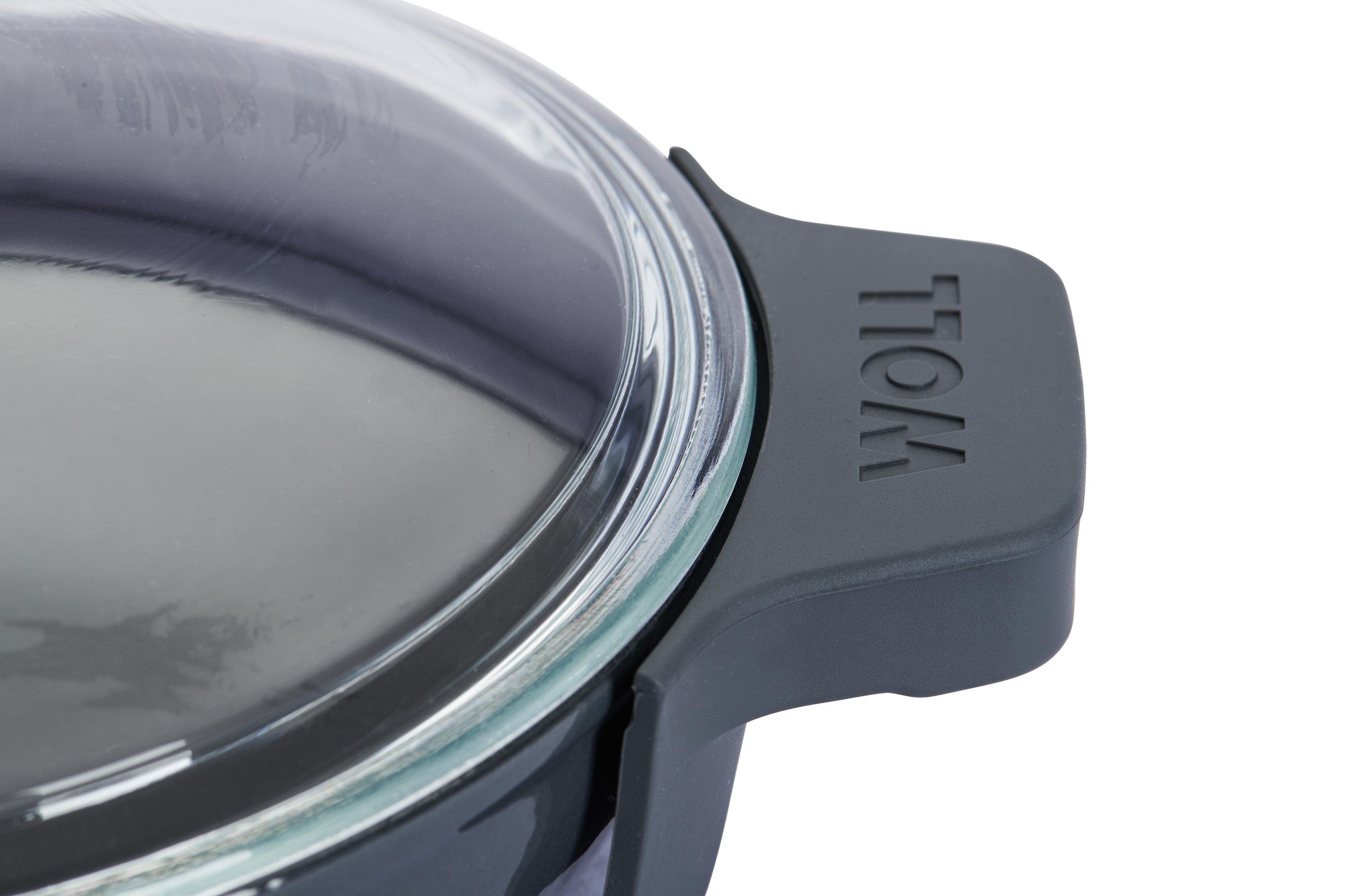 Iron Servierpfanne mit Glasdeckel Detailansicht | Carbon Grey | 20cm | Alle Herdarten inkl. Induktion