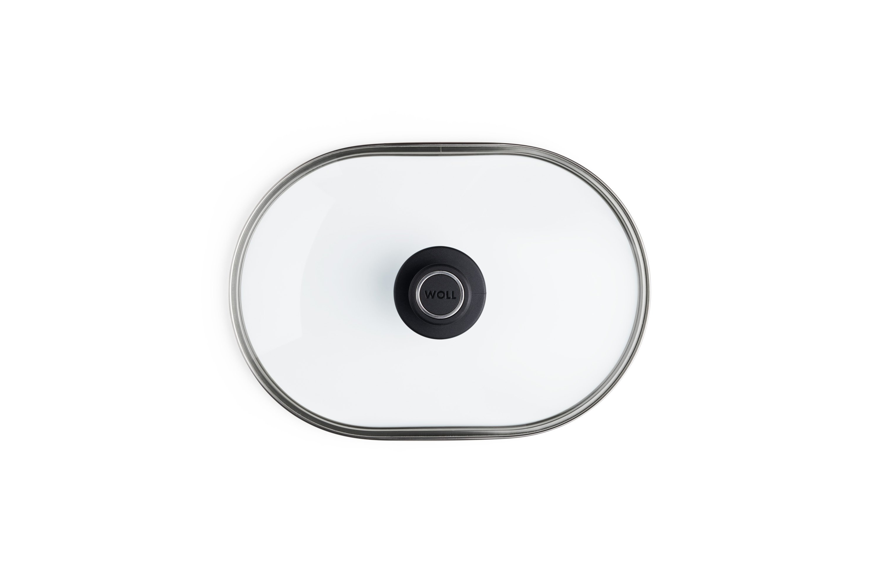 Sicherheitsglasdeckel, oval Draufsicht | 32x22cm