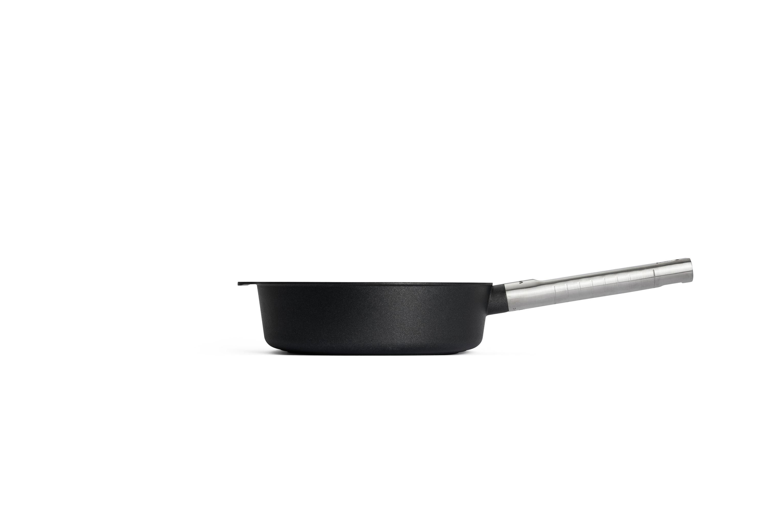 Eco Logic QXR Guss-Hochrandpfanne Logic XR Guss-Hochrandpfanne Seitenansicht | Edelstahl - Fest | Alle Herdarten inkl. Induktion | 24cm