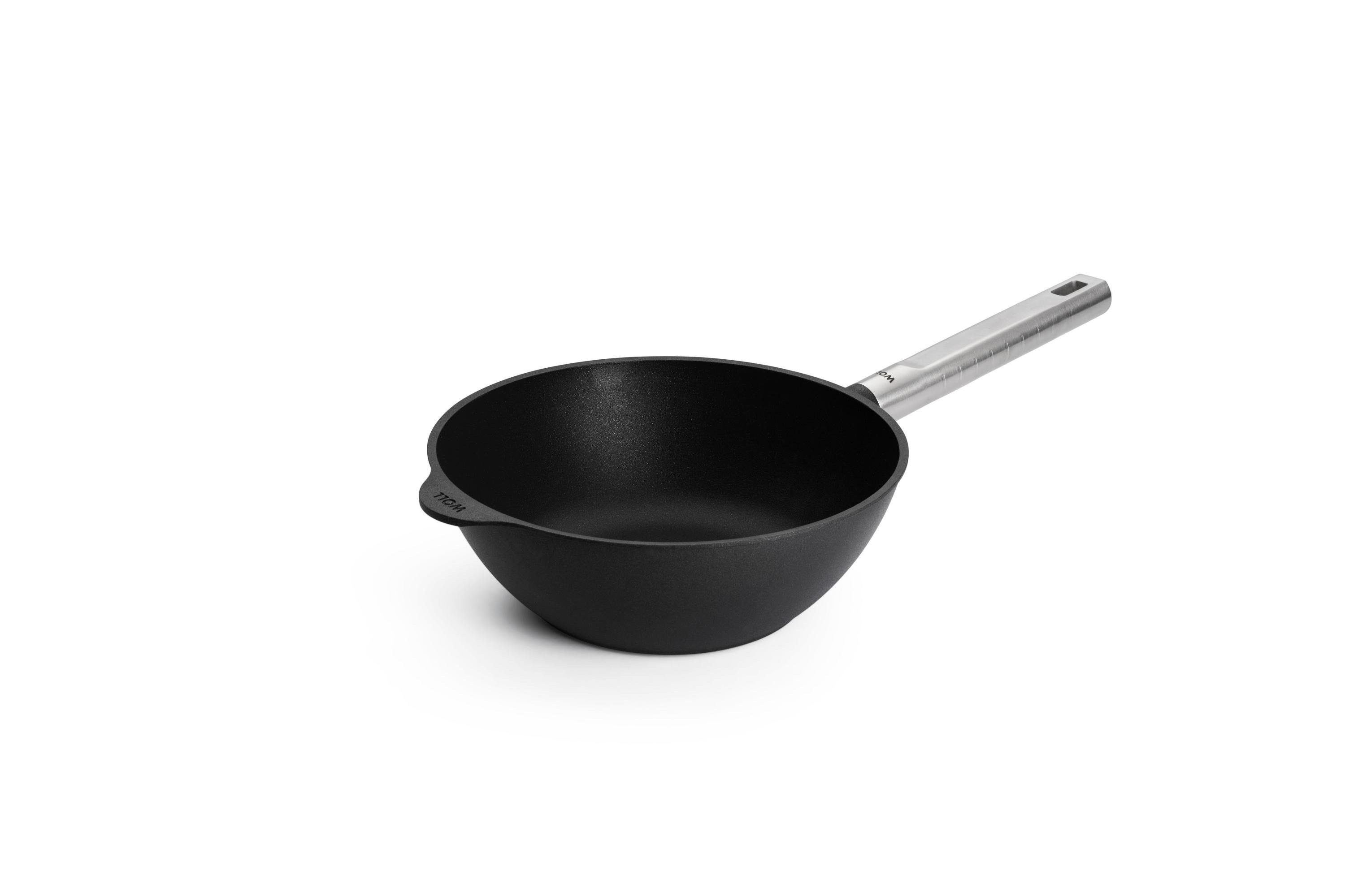 Logic XR Guss-Wok- und Rührpfanne | Edelstahl - Fest | Alle Herdarten inkl. Induktion | 24cm