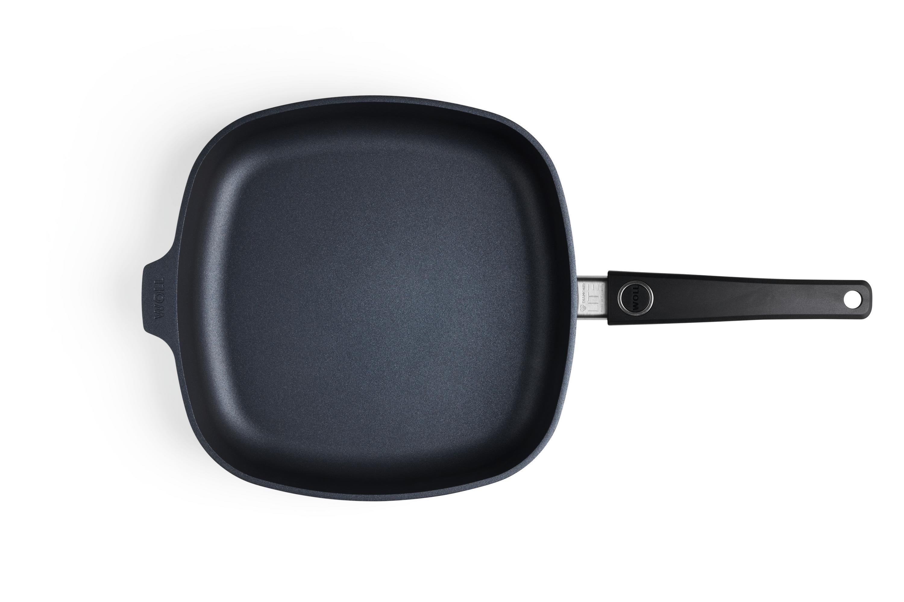 Diamond Lite Gusspfanne, viereckig Draufsicht | Stiel - Fest | Ceran, Gas, Elektro, Halogen | 28x28cm