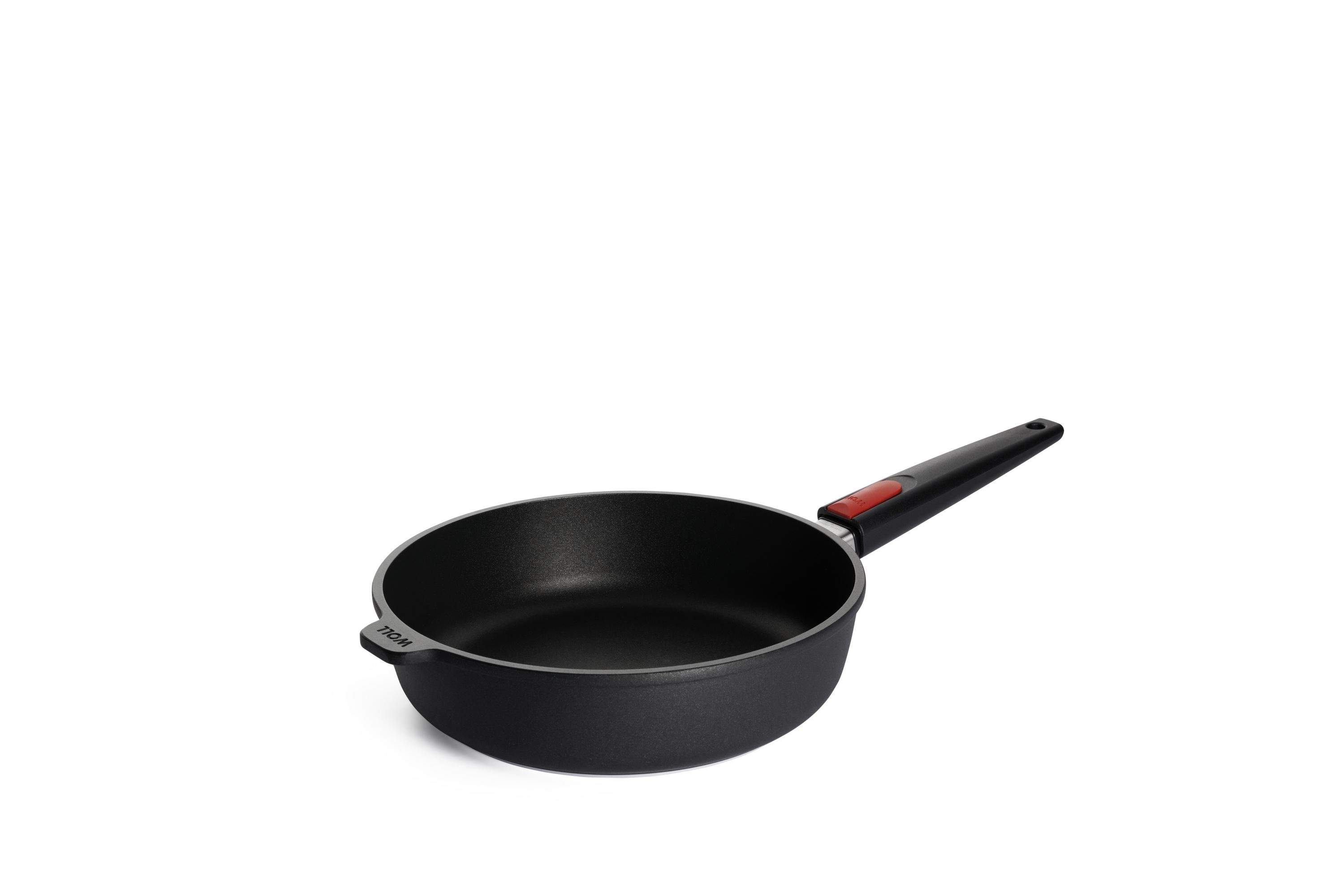 1726N_1726IL_3Quarter Nowo Titanium Guss-Hochrandpfanne | Stiel - Fest | Alle Herdarten inkl. Induktion | 26cm