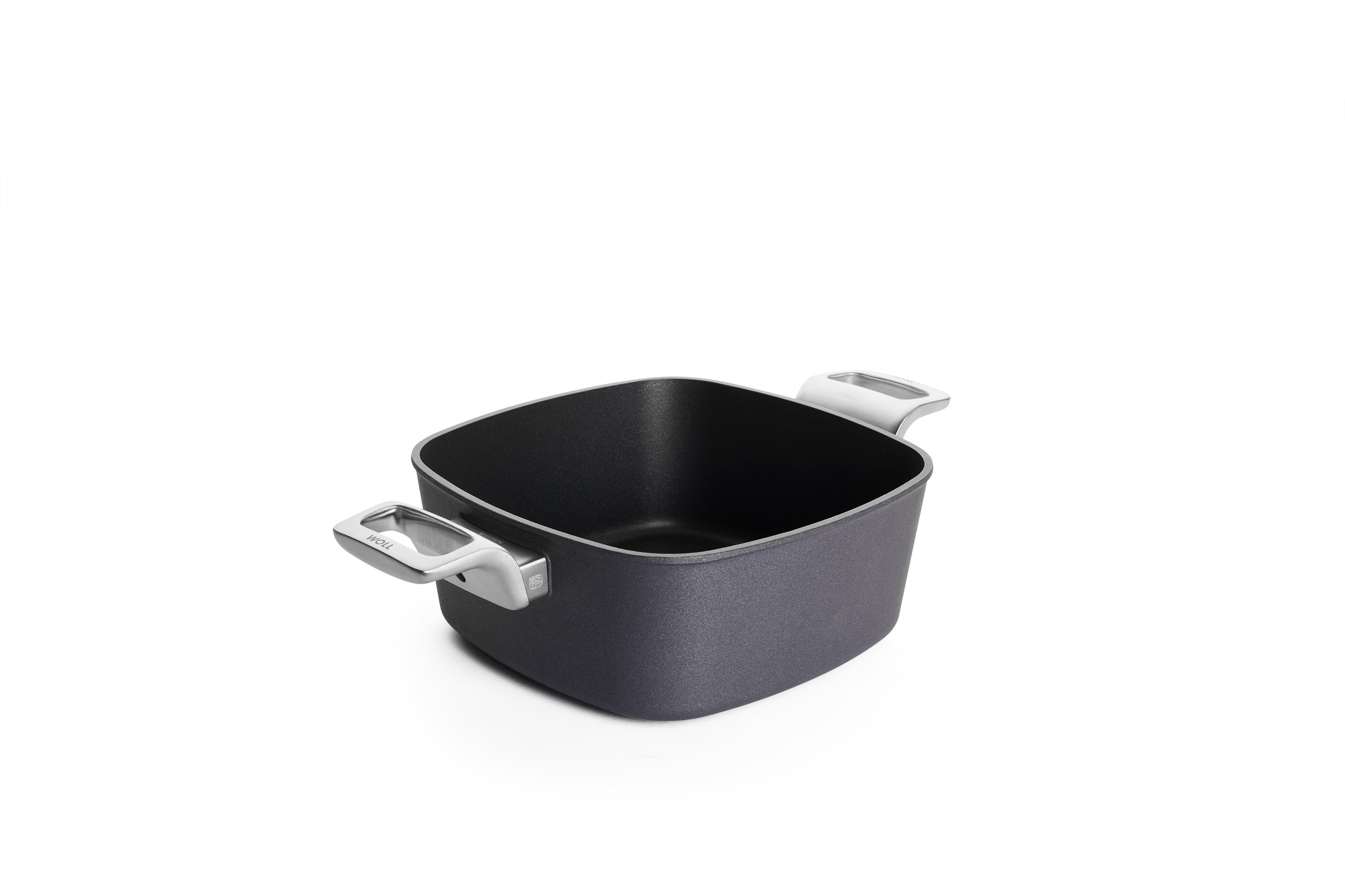 1022-2DLPI_3Quarter Diamond Lite Pro Guss-Kasserolle, viereckig | 24x24cm | Alle Herdarten inkl. Induktion