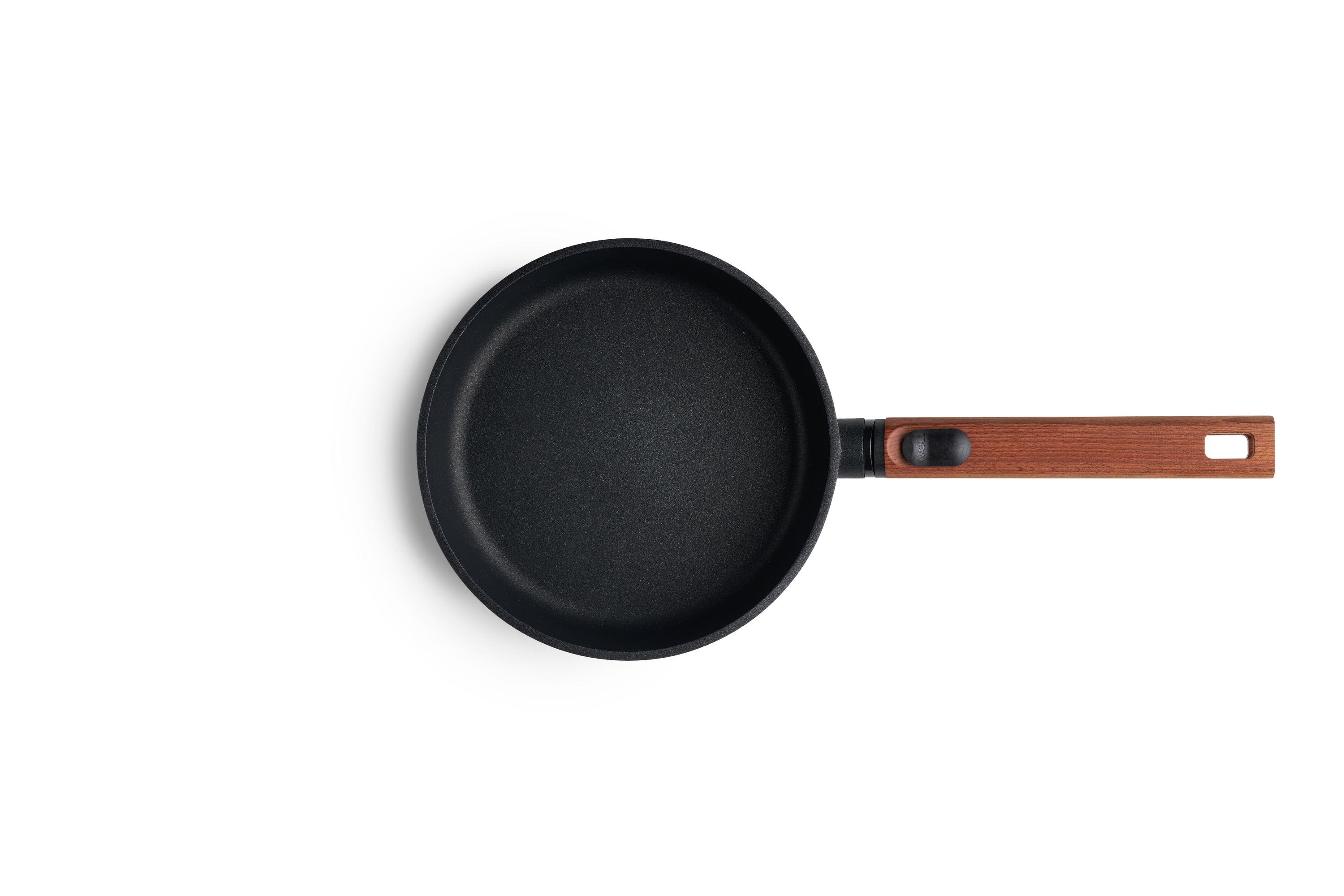 Eco Logic QXR Gusspfanne  Draufsicht | Holz - Abnehmbar | Alle Herdarten inkl. Induktion | 20 cm