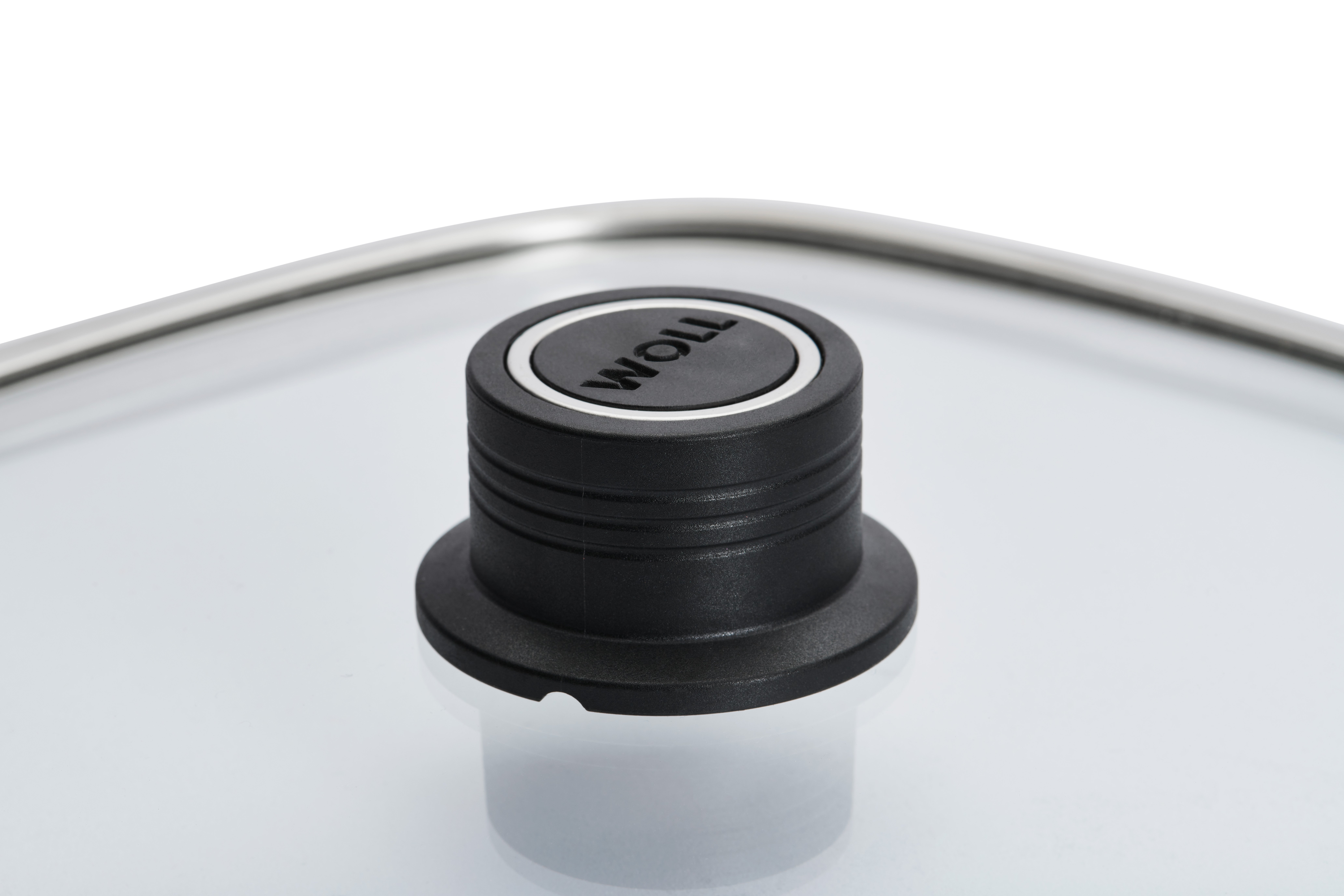 Logic Sicherheitsglasdeckel, viereckig Detailansicht | 24x24cm