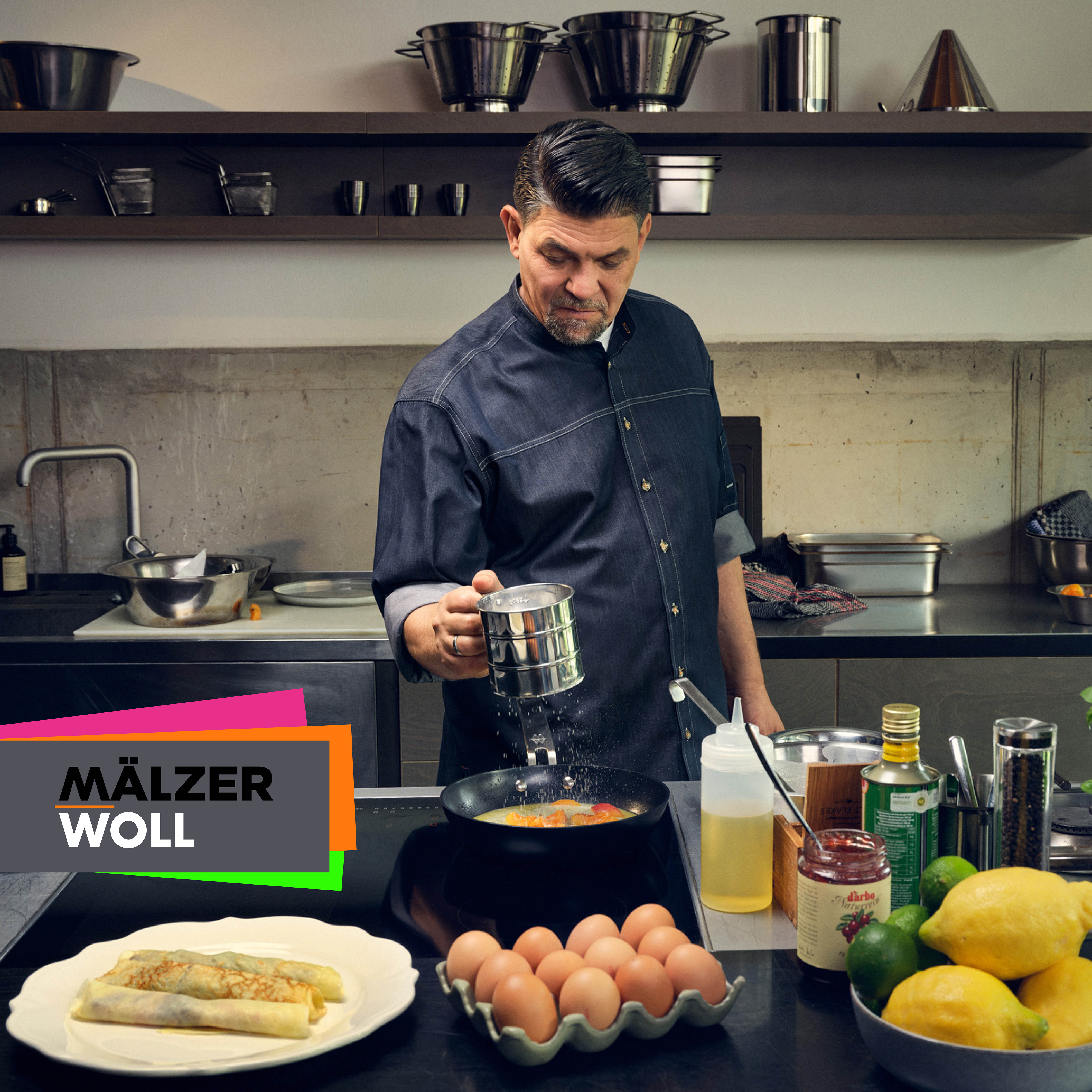 MÄLZERxWOLL Guss-Flachpfanne