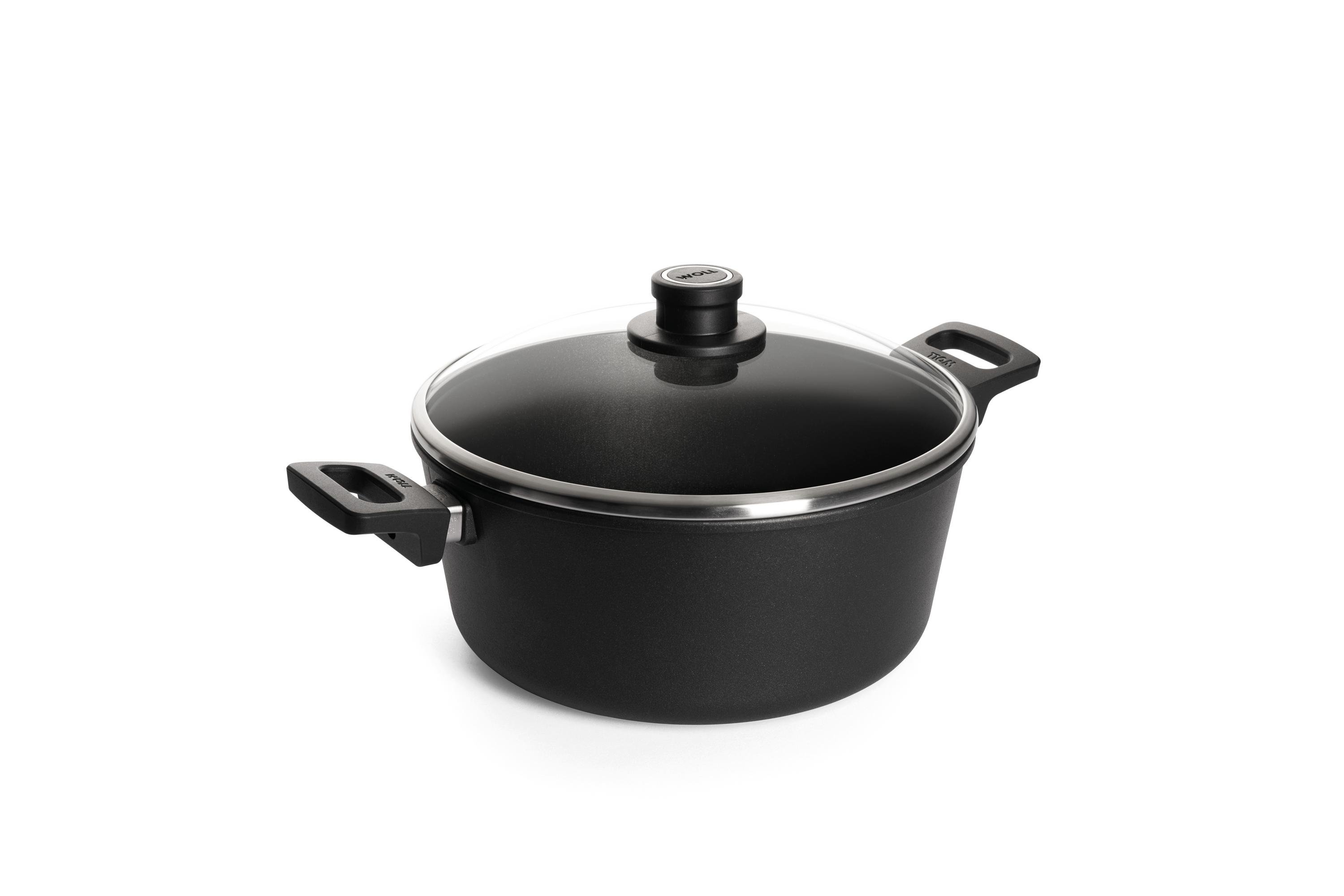 128N_128IL-Lid_3Quarter Nowo Titanium Gusstopf | 2 Seitengriffe | Ceran, Gas, Elektro, Halogen | 28cm
