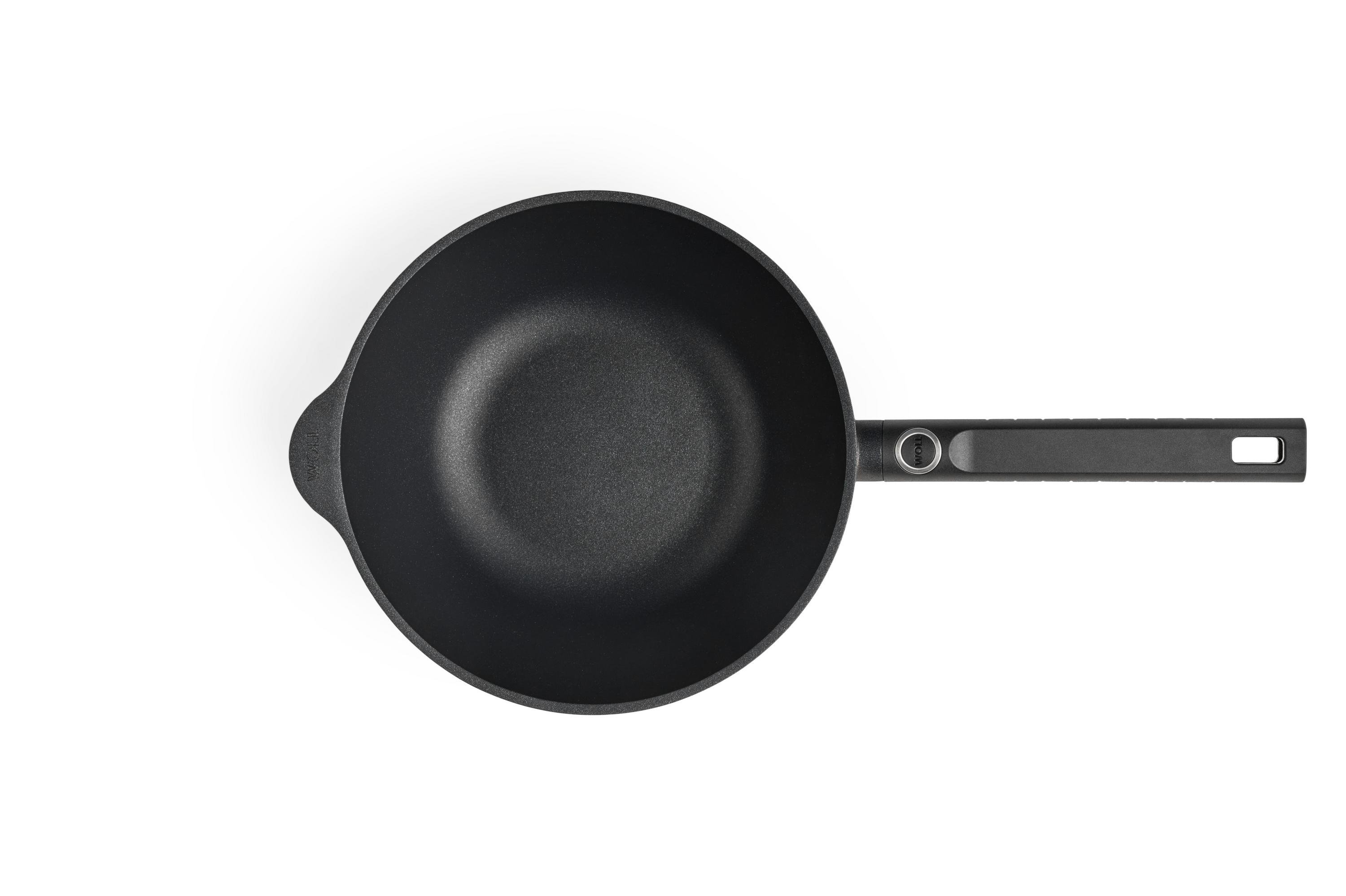 Logic XR Guss-Wok- und Rührpfanne Draufsicht | Stiel - Fest | Alle Herdarten inkl. Induktion | 24cm