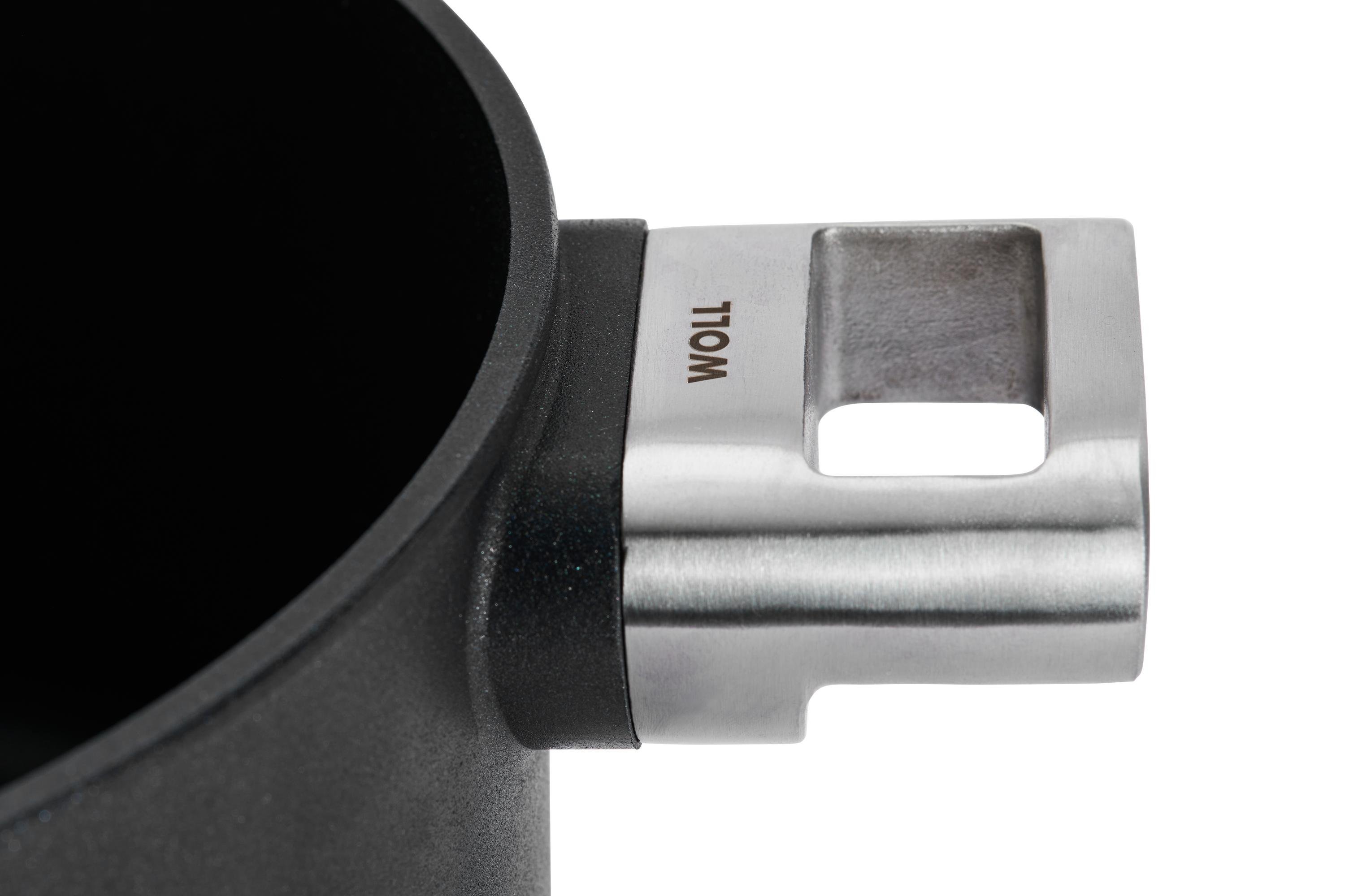 124PLCI_Handle_Detail Logic XR Gusstopf, mit Deckel Detailansicht | Edelstahl Griff | Alle Herdarten inkl. Induktion | 24cm