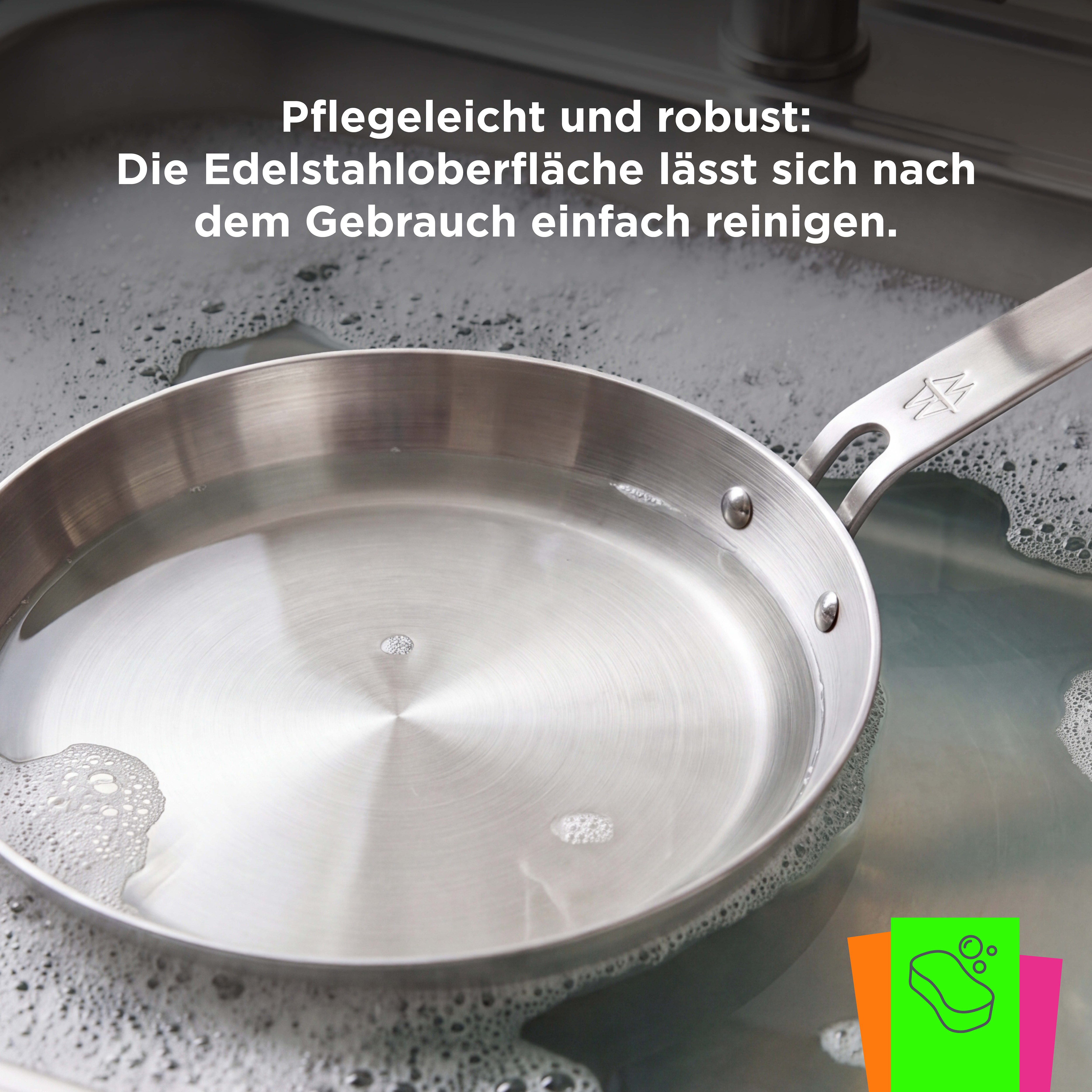 MÄLZERxWOLL Edelstahl-Pfanne