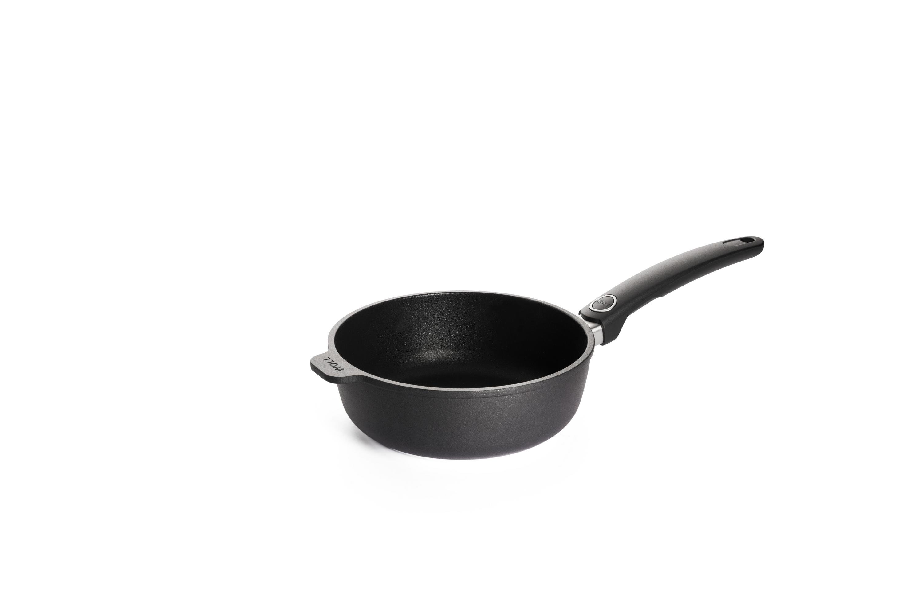 Titan Best Guss-Hochrandpfanne | Stiel - Fest | 20cm | Ceran, Gas, Elektro, Halogen