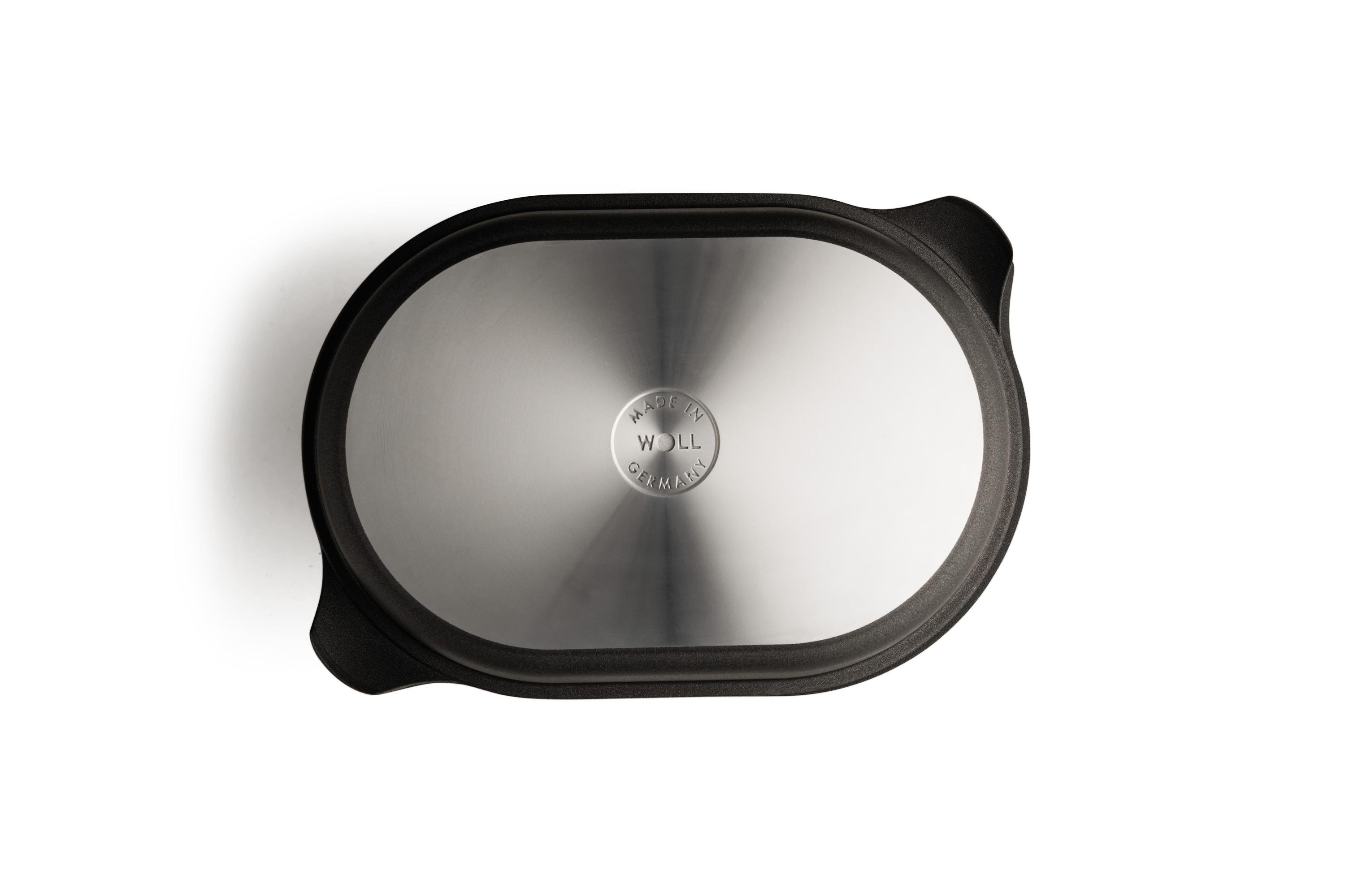 Titan Best Gussbräter Draufsicht | Mit Gussdeckel | Ceran, Gas, Elektro, Halogen | 32x22cm