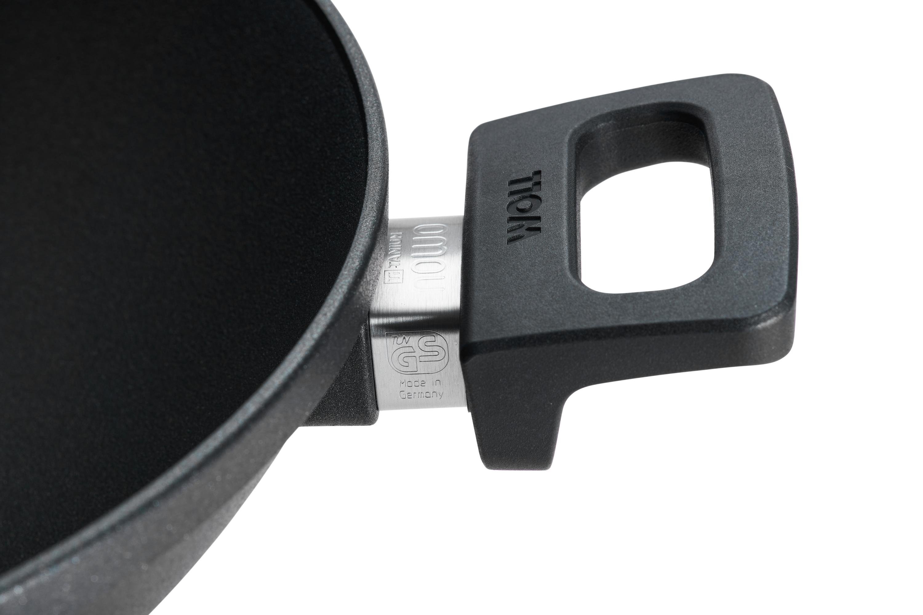 1136N_1136IL_Detail Nowo Titanium Guss-Wok Detailansicht | Alle Herdarten inkl. Induktion | 2 Seitengriffe | 36cm