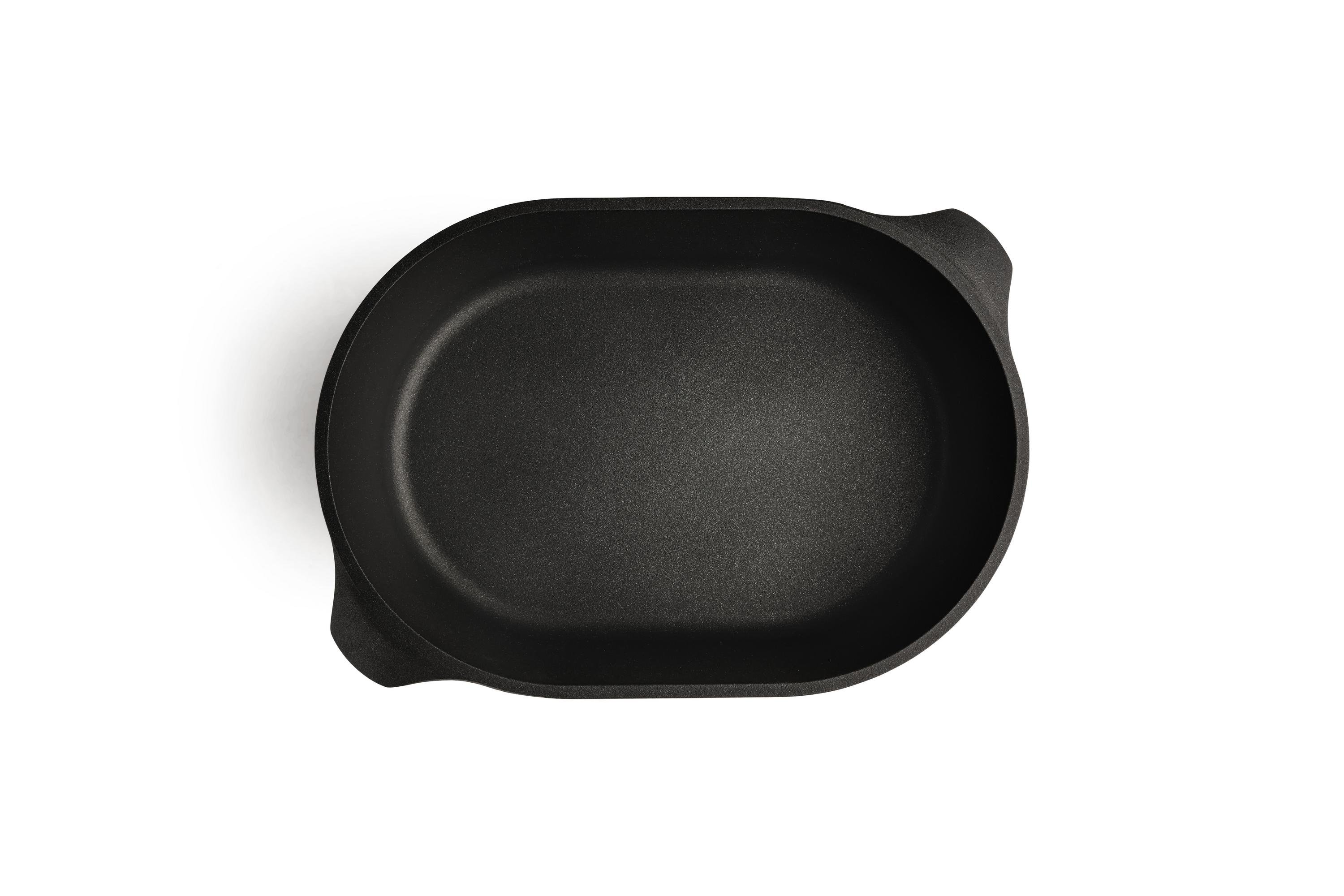 Titan Best Gussbräter Draufsicht | Mit Gussdeckel | Ceran, Gas, Elektro, Halogen | 32x22cm