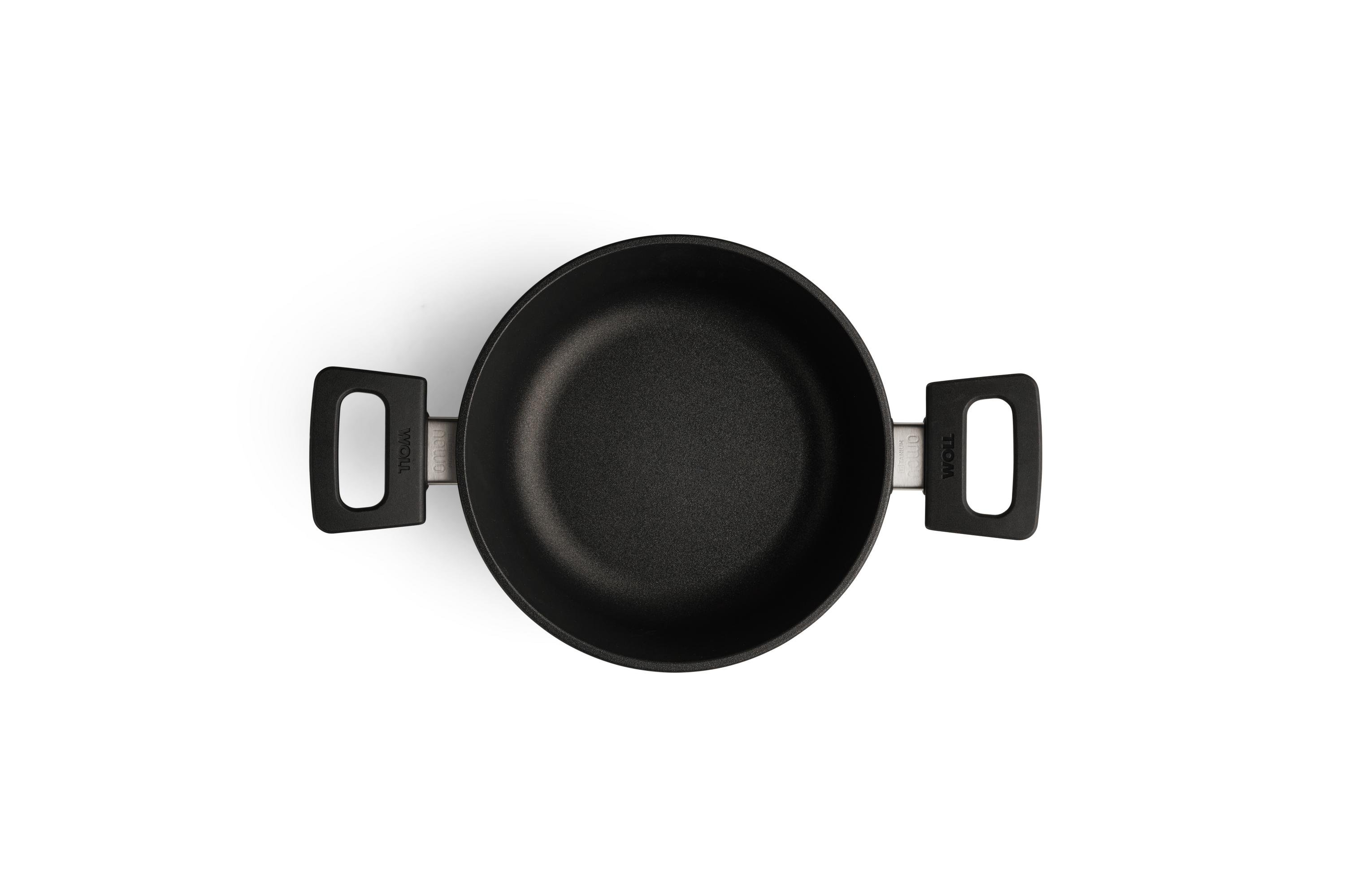 820N_Overhead Nowo Titanium Guss-Kasserolle Draufsicht