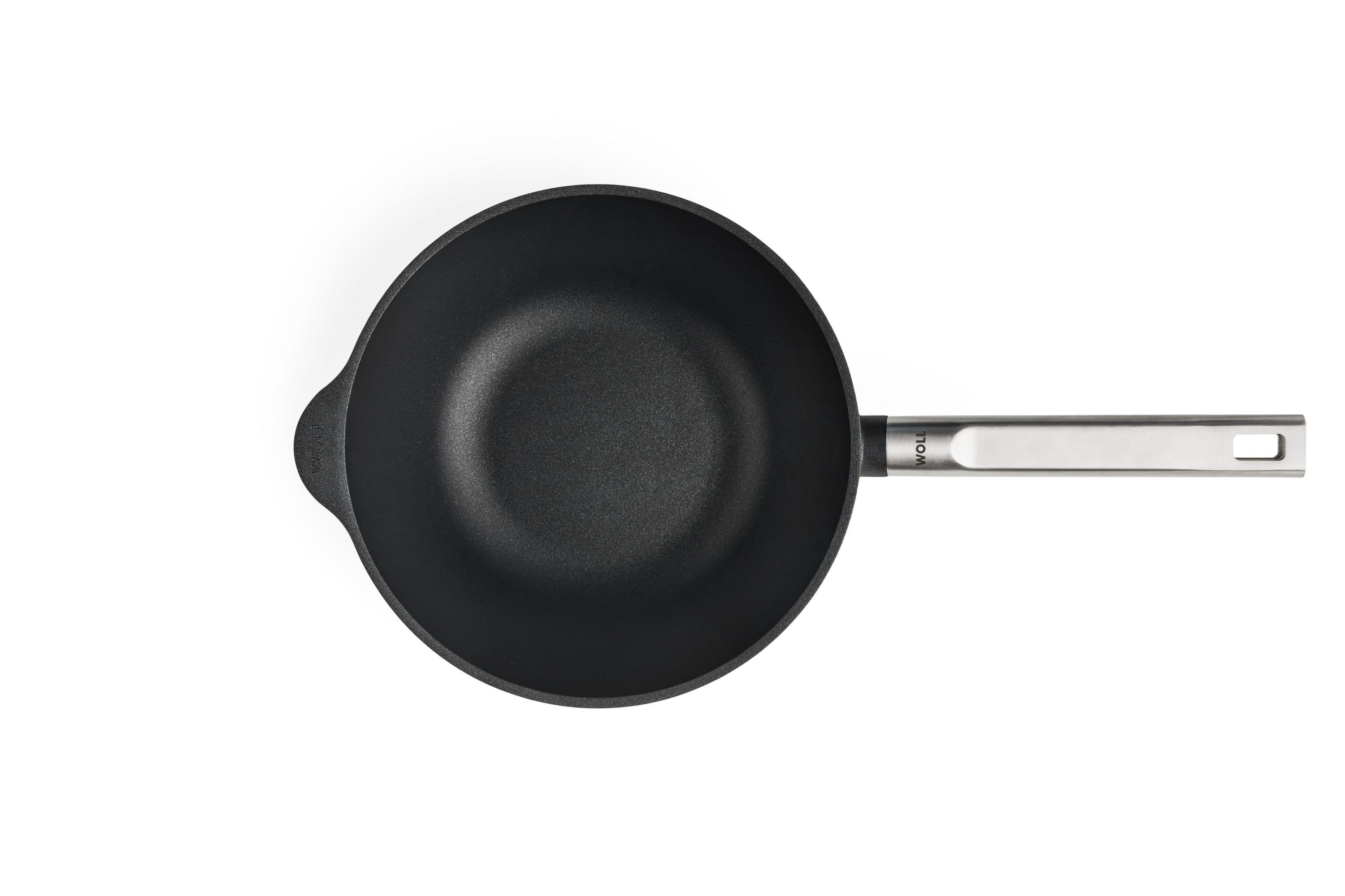 Logic XR Guss-Wok- und Rührpfanne Draufsicht | Edelstahl - Fest | Alle Herdarten inkl. Induktion | 24cm