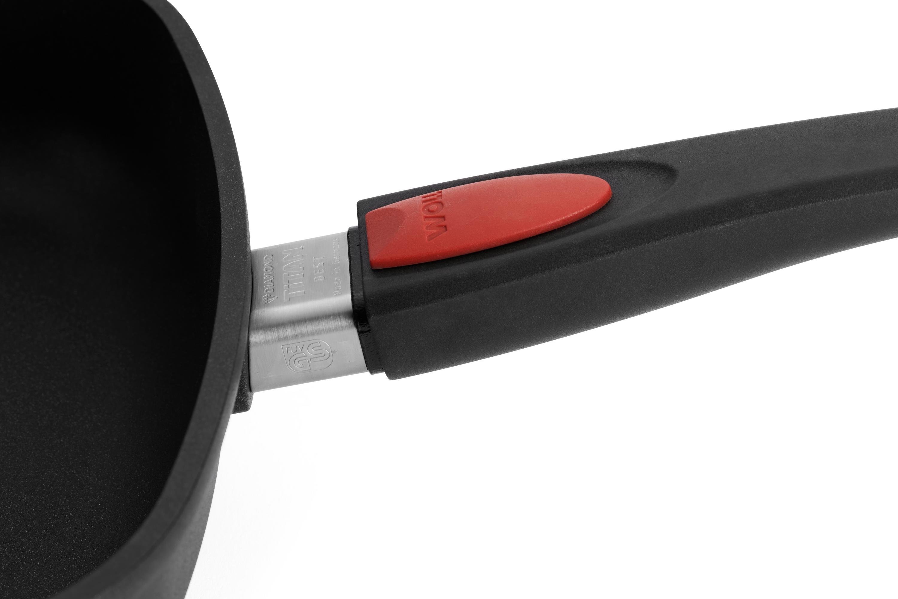 Titan Best Viereck-Pfanne, 24 x 24 cm, mit Sicherheitsglasdeckel und Pfannenwender Detailansicht