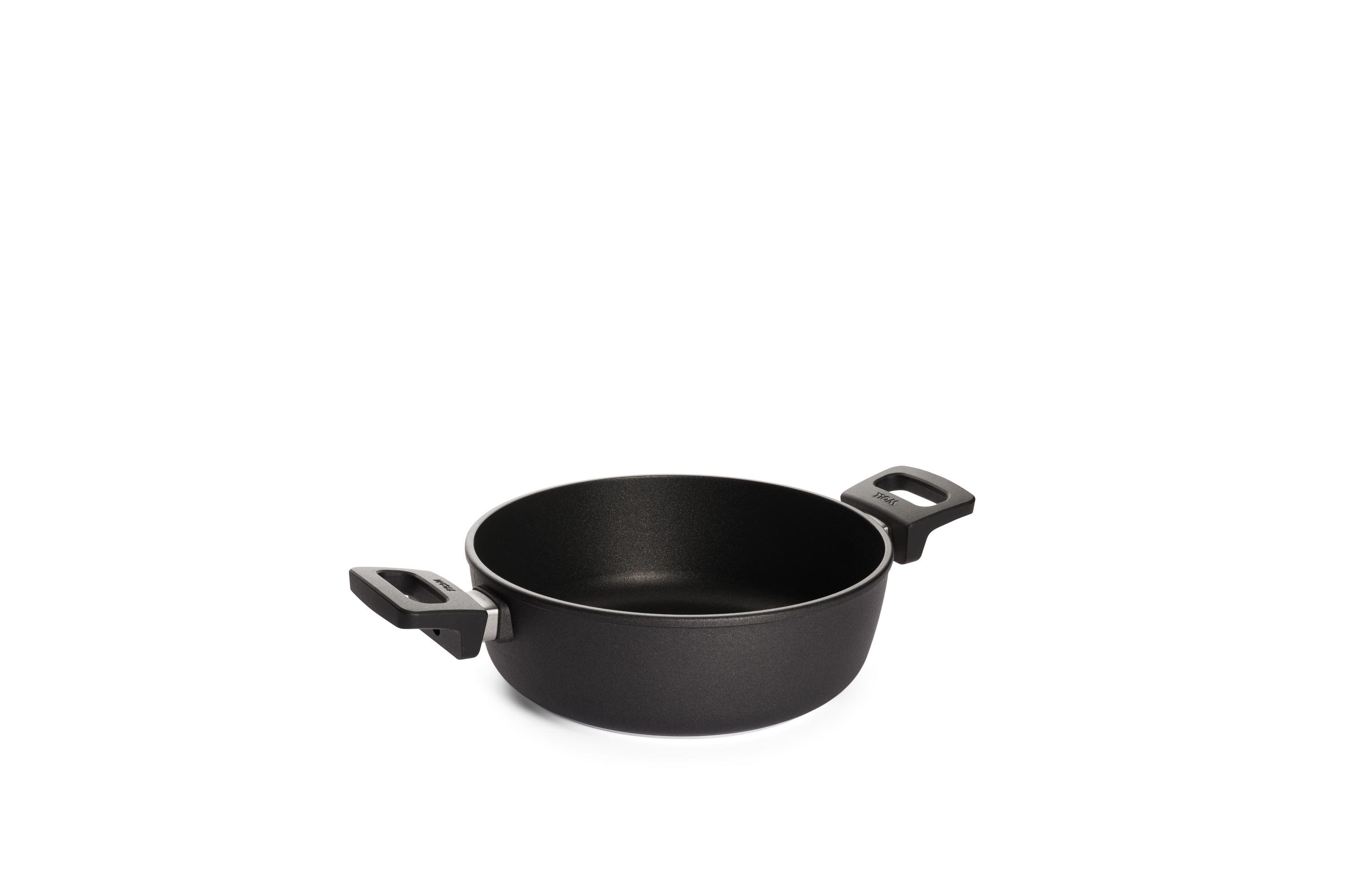 824N_824IL_3Quarter Nowo Titanium Guss-Kasserolle | 2 Seitengriffe | 24cm | Ceran, Gas, Elektro, Halogen