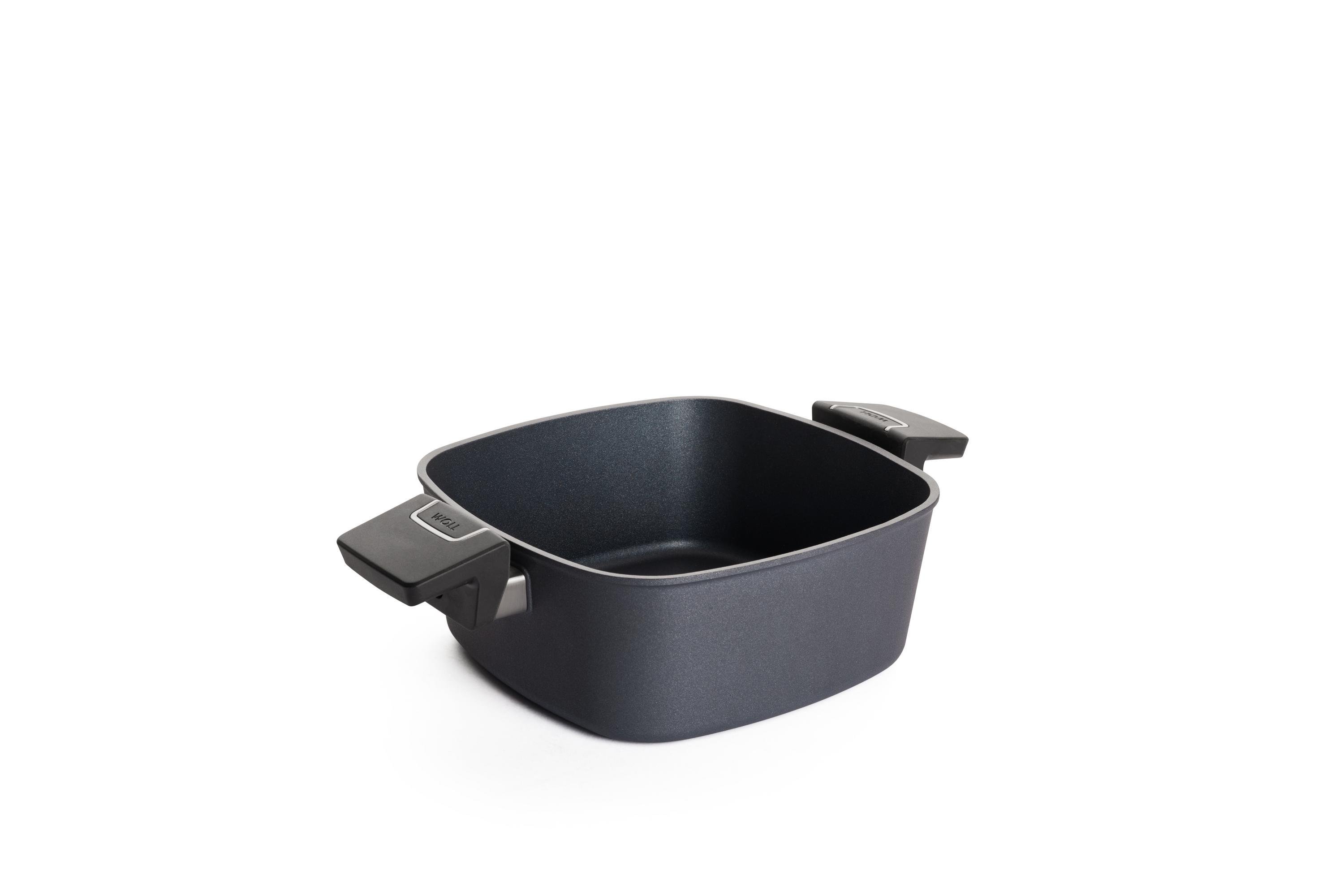 1022-2DPS_1022-2DPI_3Quarter Diamond Lite Guss-Kasserollen, viereckig | 22x22cm | Alle Herdarten inkl. Induktion