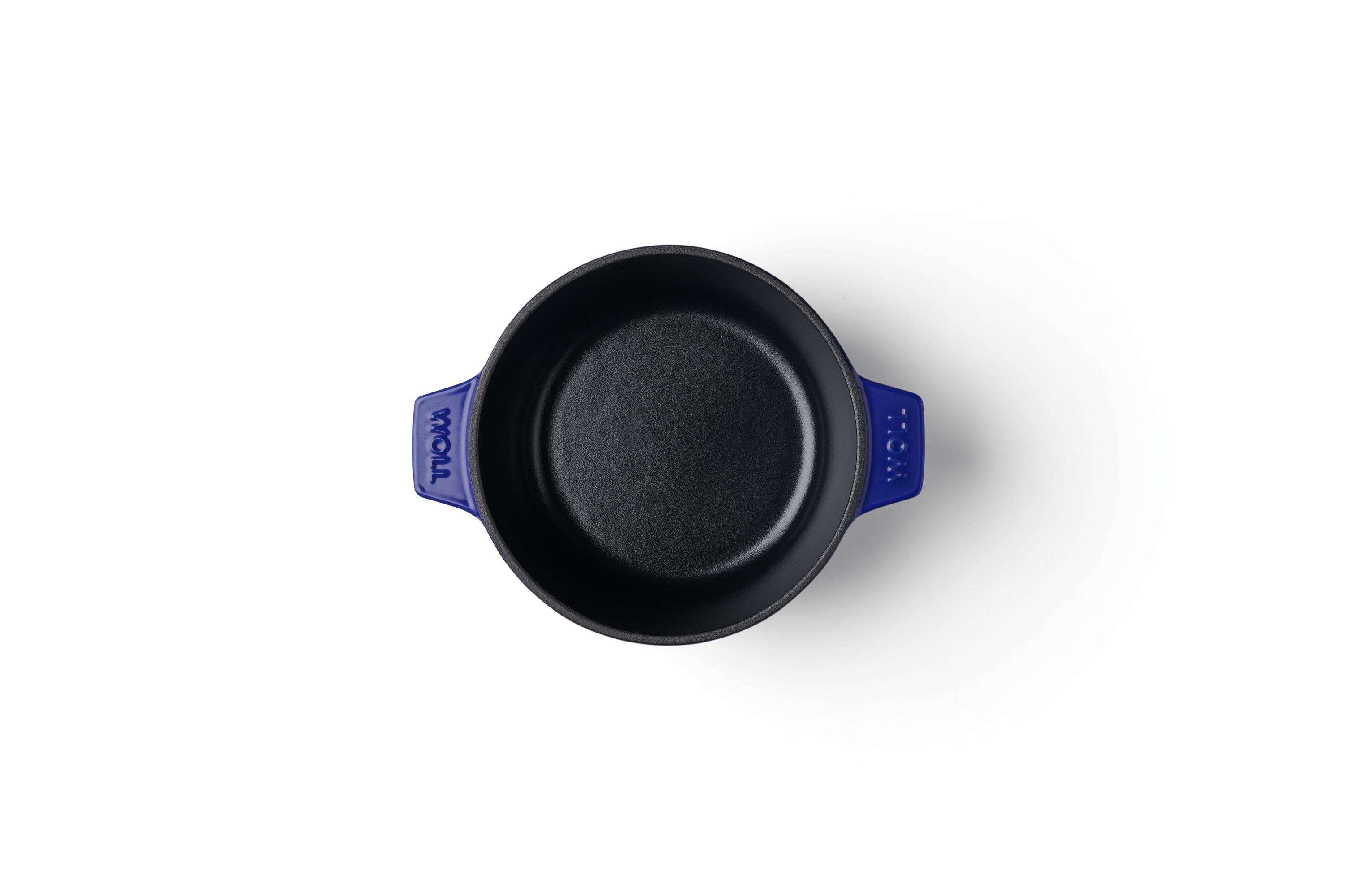 Iron Servierpfanne, Ø 20 cm, und Gusstopf, Ø 18 cm Draufsicht