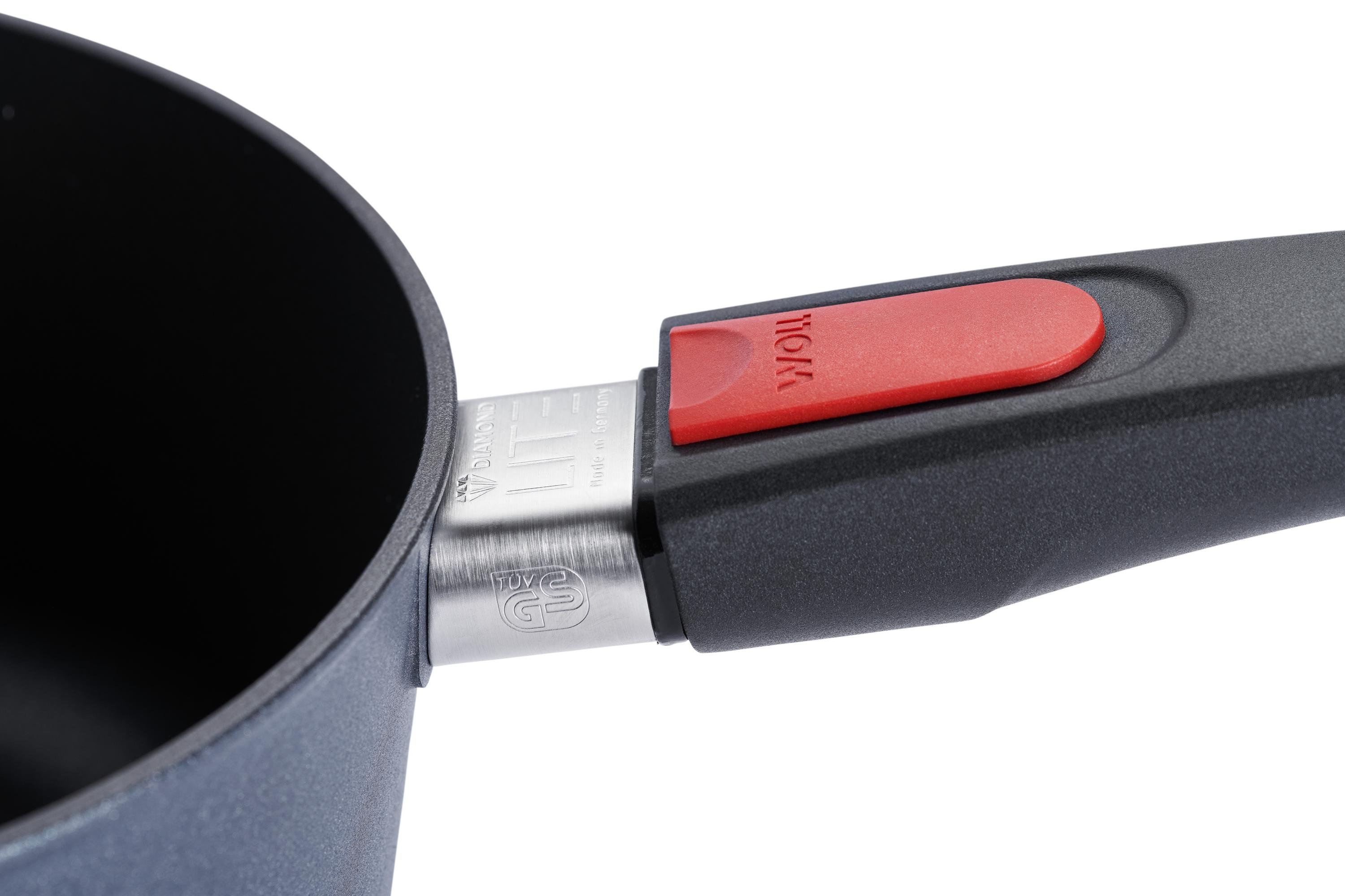 Diamond Lite Guss-Stieltopf Detailansicht | Stiel - Abnehmbar | 18cm | Ceran, Gas, Elektro, Halogen