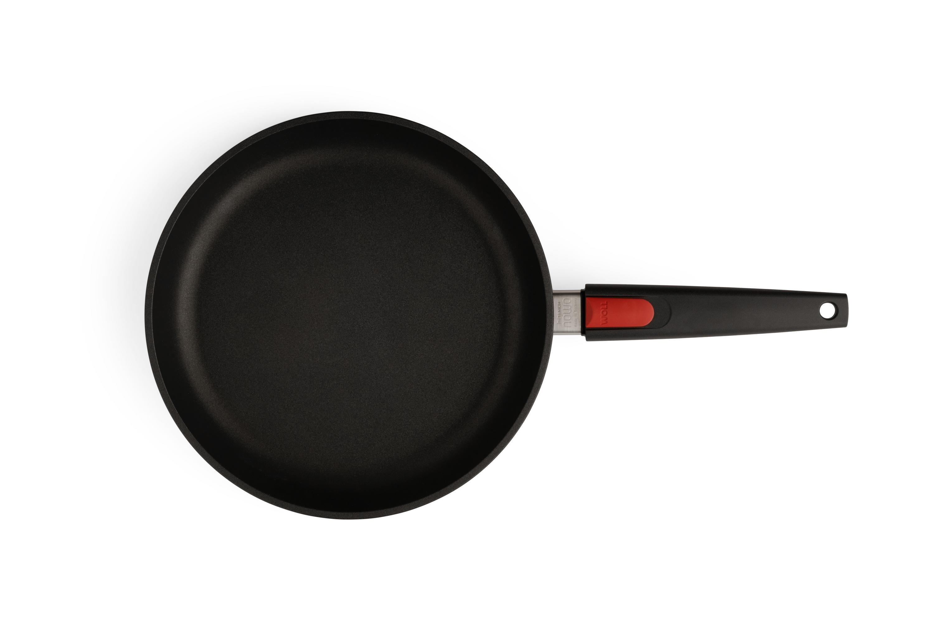 Nowo Titanium Gusspfanne Draufsicht | Stiel - Abnehmbar | Ceran, Gas, Elektro, Halogen | 28cm