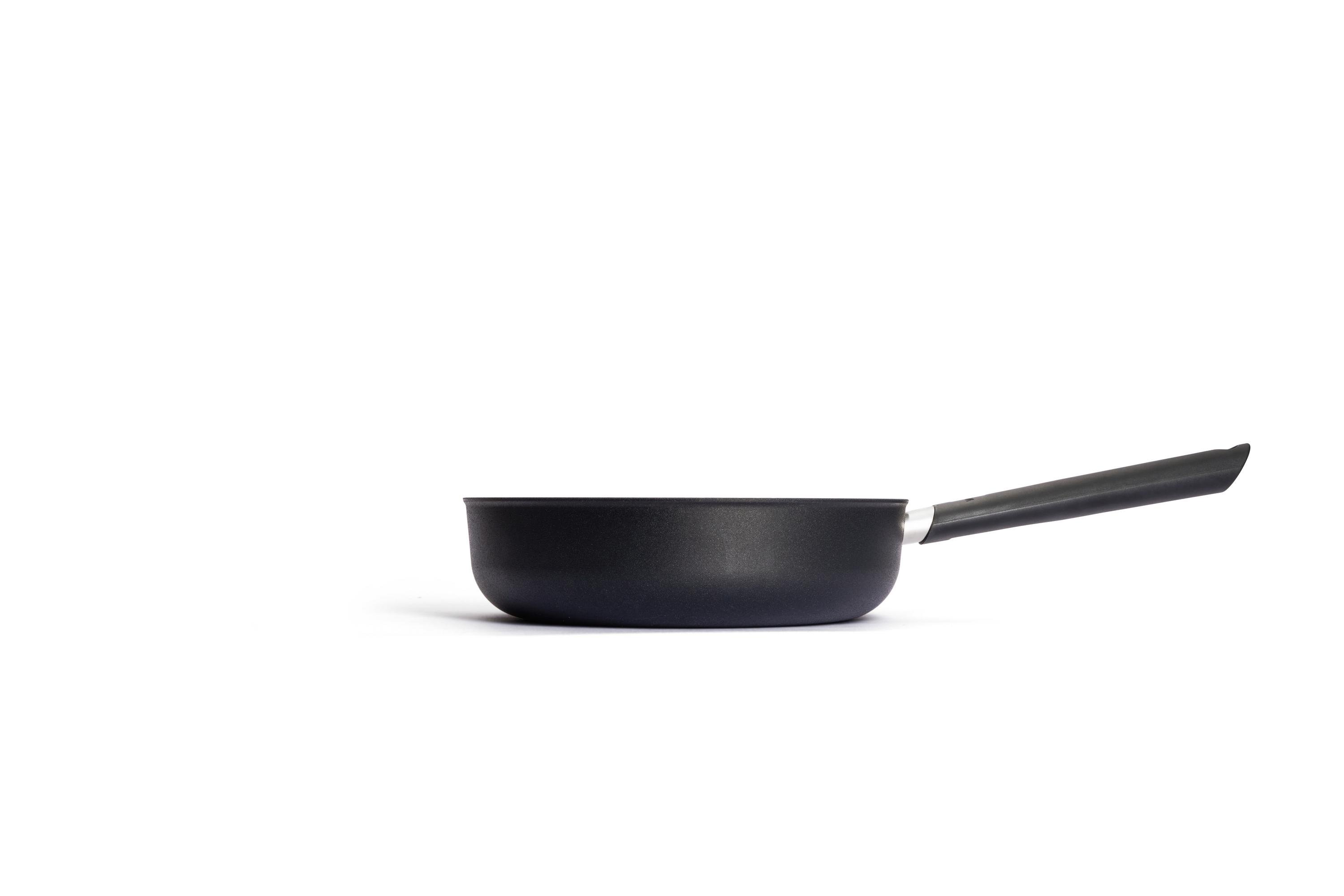EcoLite QXR Hochrandpfanne Seitenansicht | Stiel - Fest | Alle Herdarten inkl. Induktion | 24cm