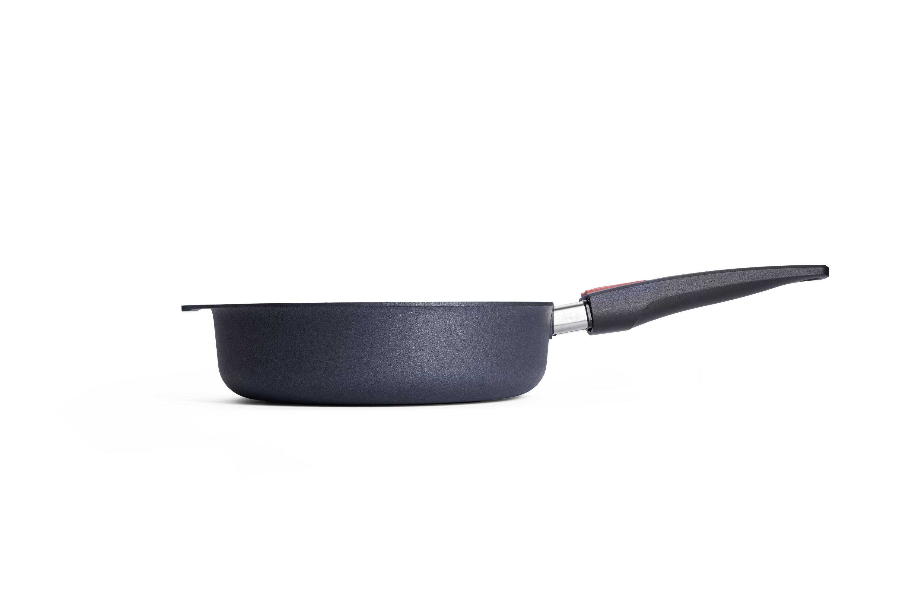 Diamond Lite Guss-Hochrandpfanne Seitenansicht | Stiel - Abnehmbar | 24cm | Ceran, Gas, Elektro, Halogen