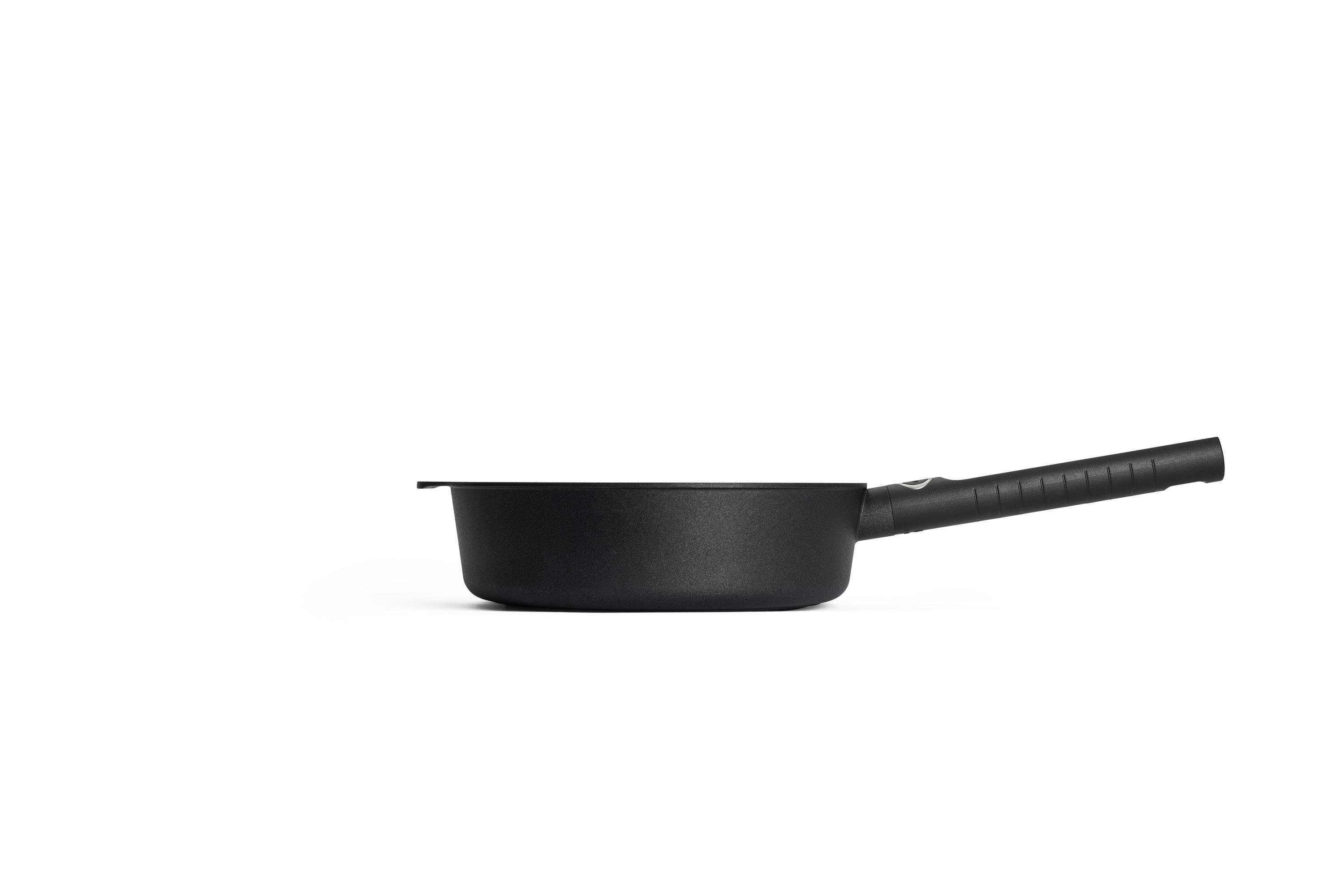 Eco Logic QXR Guss-Hochrandpfanne Logic XR Guss-Hochrandpfanne Seitenansicht | Stiel - Fest | Alle Herdarten inkl. Induktion | 24cm