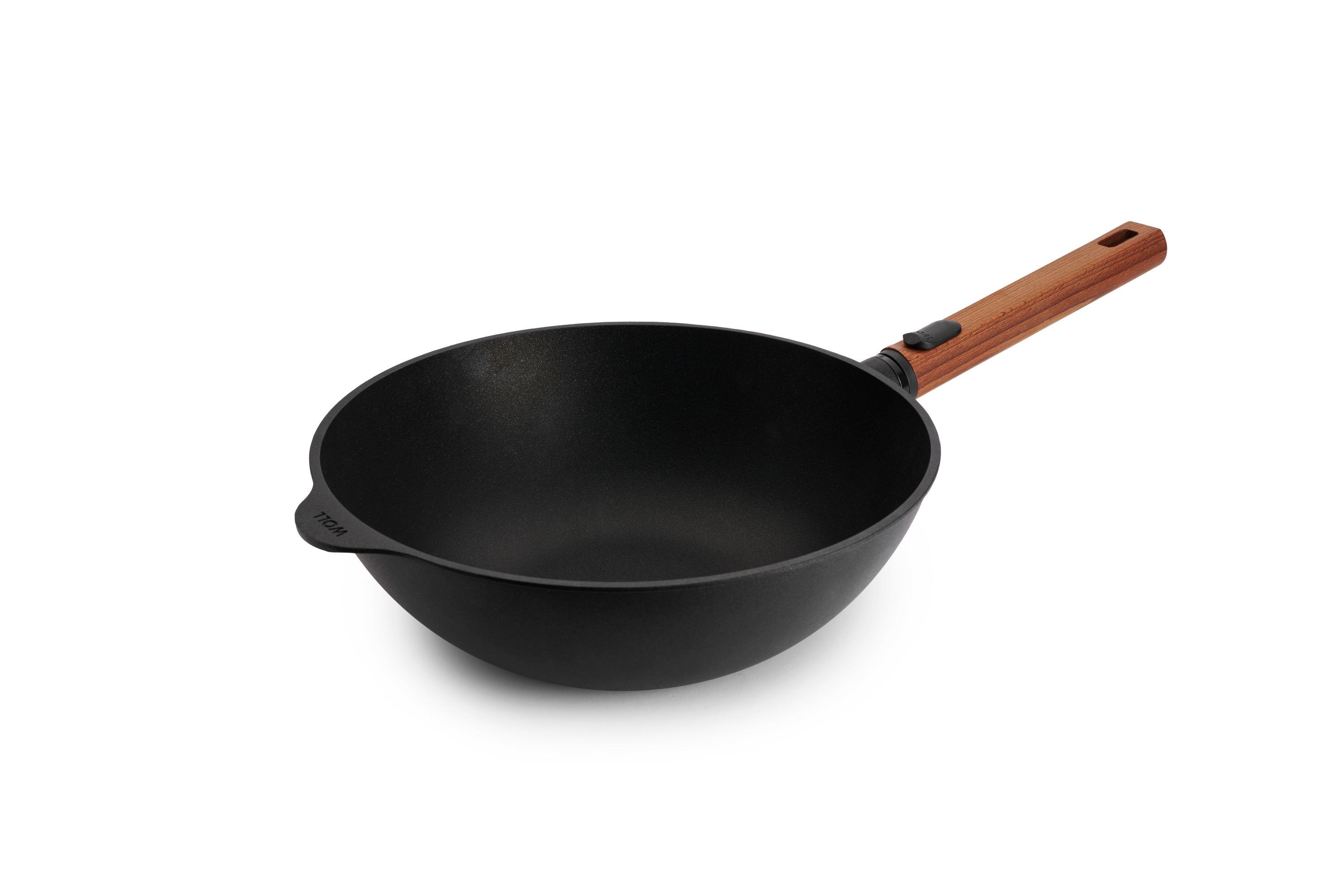 Eco Logic QXR Guss-Wok Eco Logic QXR Guss-Wok | Holz - Abnehmbar | 28 cm | Alle Herdarten inkl. Induktion
