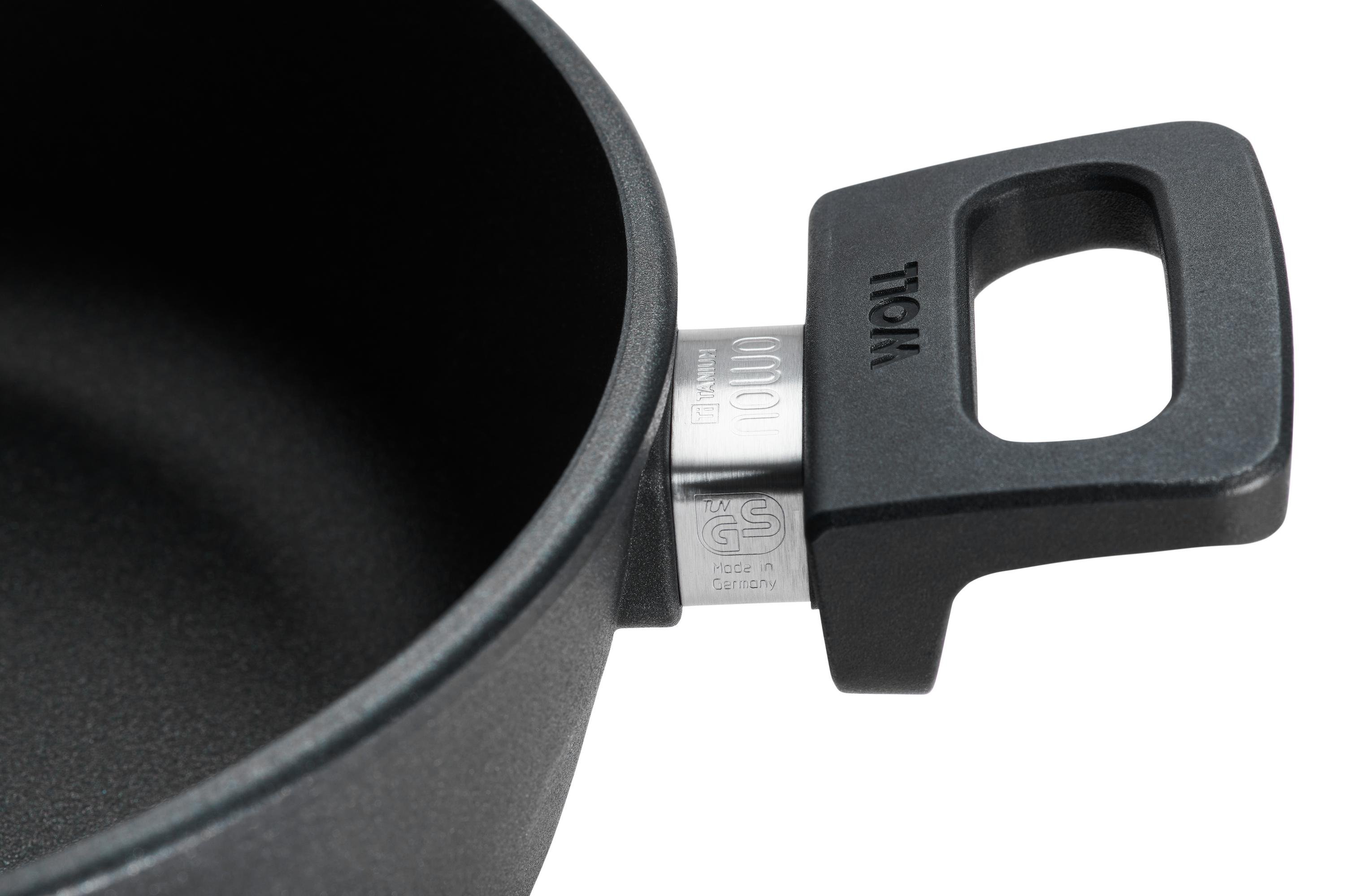 Nowo Titanium Guss-Kasserolle Detailansicht