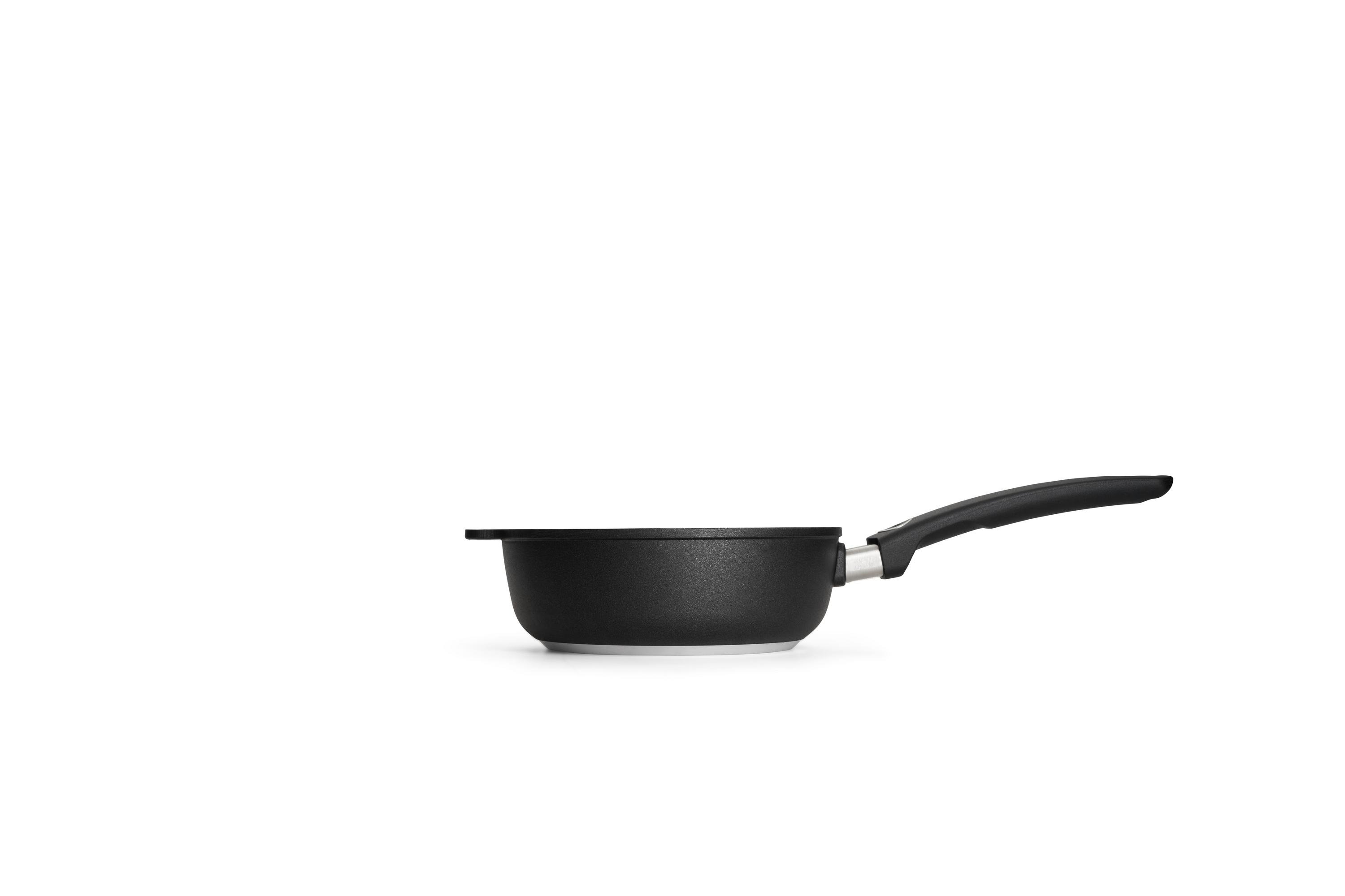 Titan Best Guss-Hochrandpfanne Titan Best Guss-Hochrandpfanne Seitenansicht | Stiel - Fest | 20cm | Ceran, Gas, Elektro, Halogen