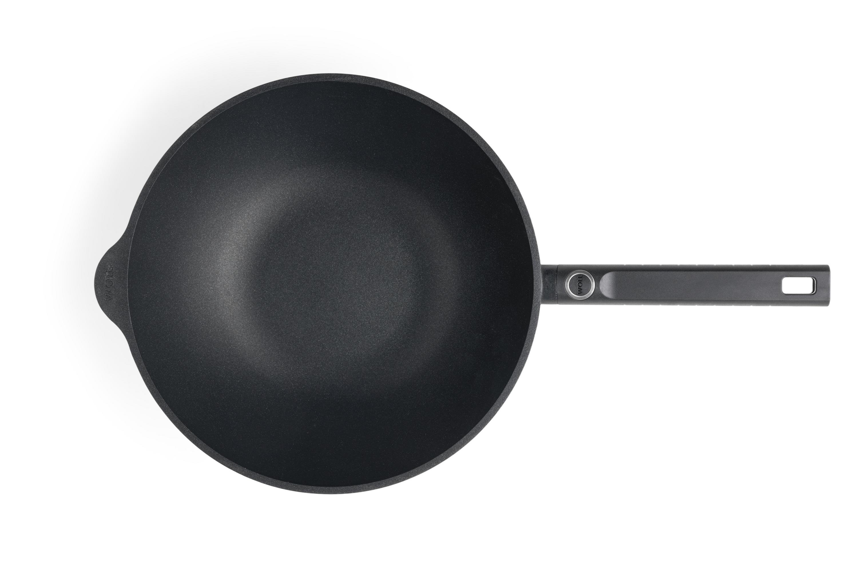 Logic XR Guss-Wok- und Rührpfanne Draufsicht | Stiel - Fest | Alle Herdarten inkl. Induktion | 30cm