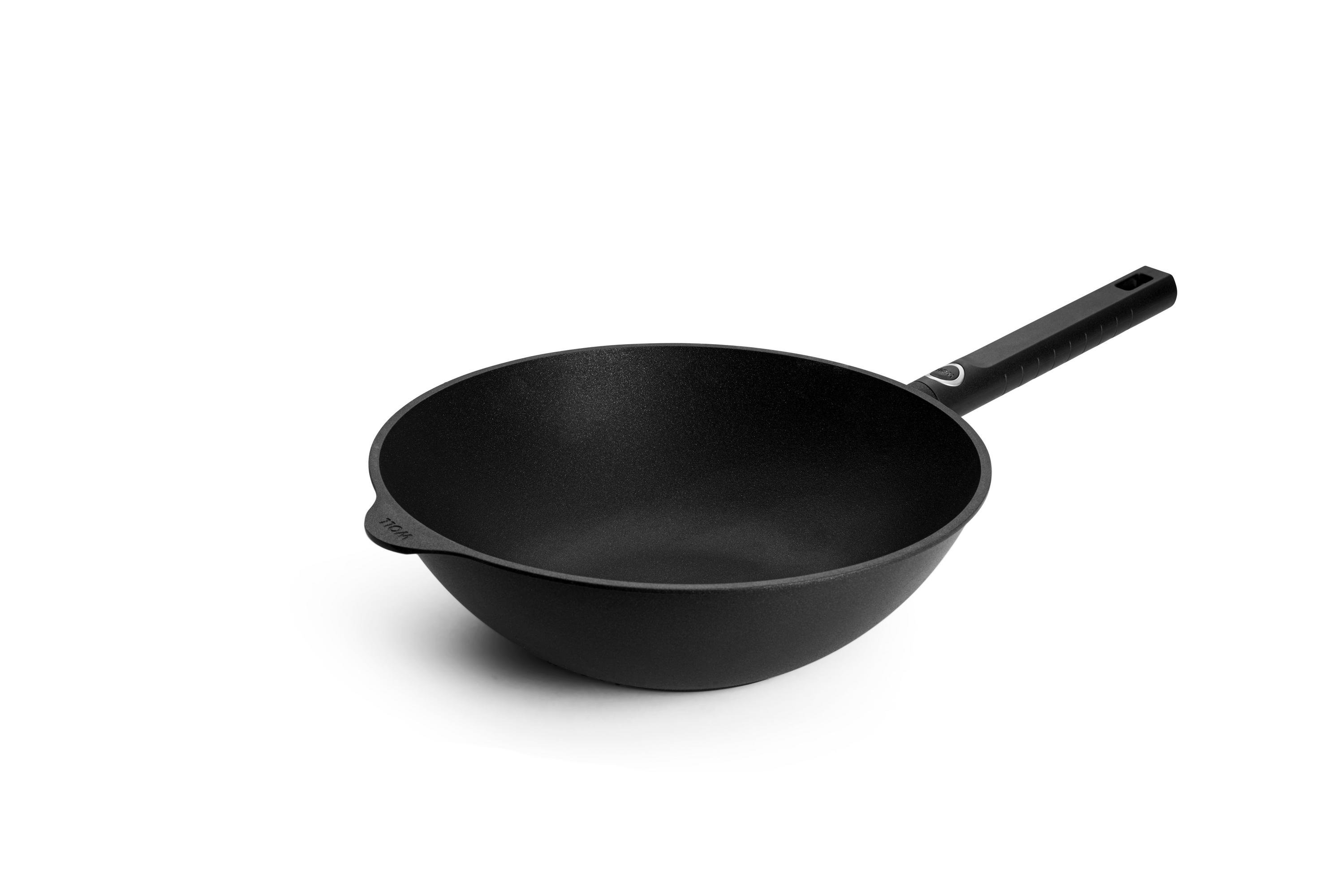 Logic XR Guss-Wok- und Rührpfanne | Stiel - Fest | Alle Herdarten inkl. Induktion | 30cm