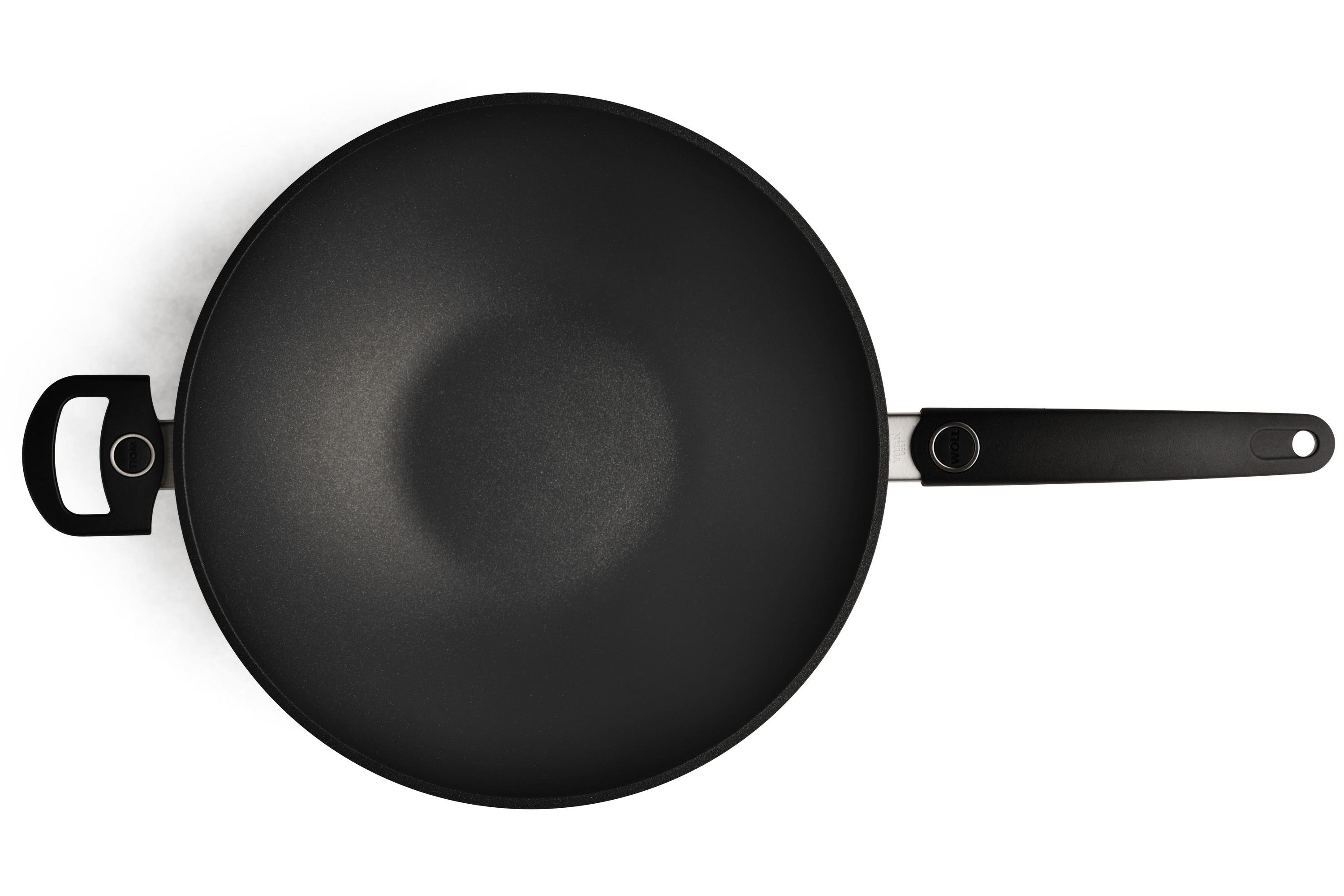 Titan Best Guss-Wok- und Rührpfanne Titan Best Guss-Wok- und Rührpfanne Draufsicht | Ceran, Gas, Elektro, Halogen | 32cm