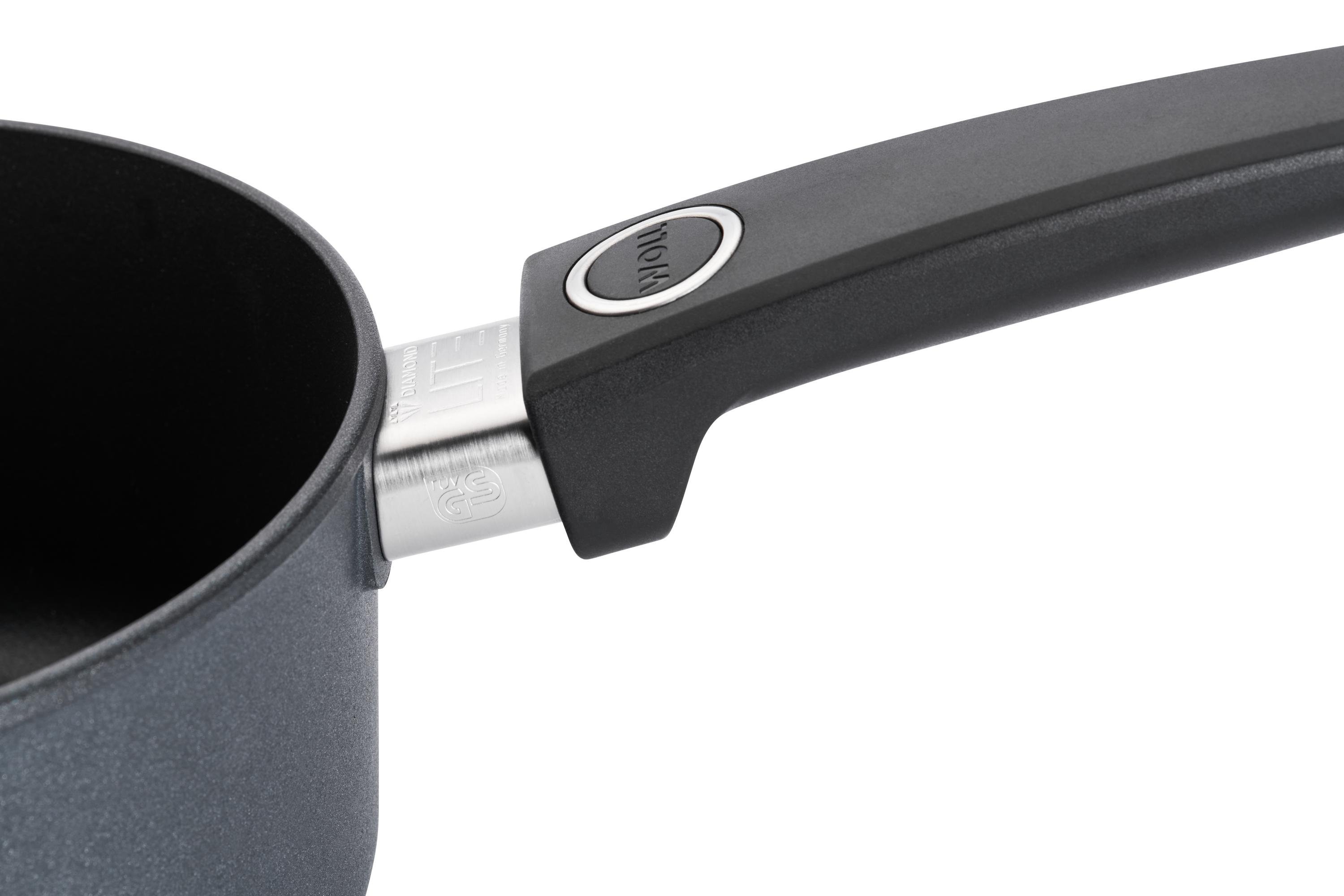 Diamond Lite Guss-Stieltopf Detailansicht | Stiel - Fest | 18cm | Ceran, Gas, Elektro, Halogen