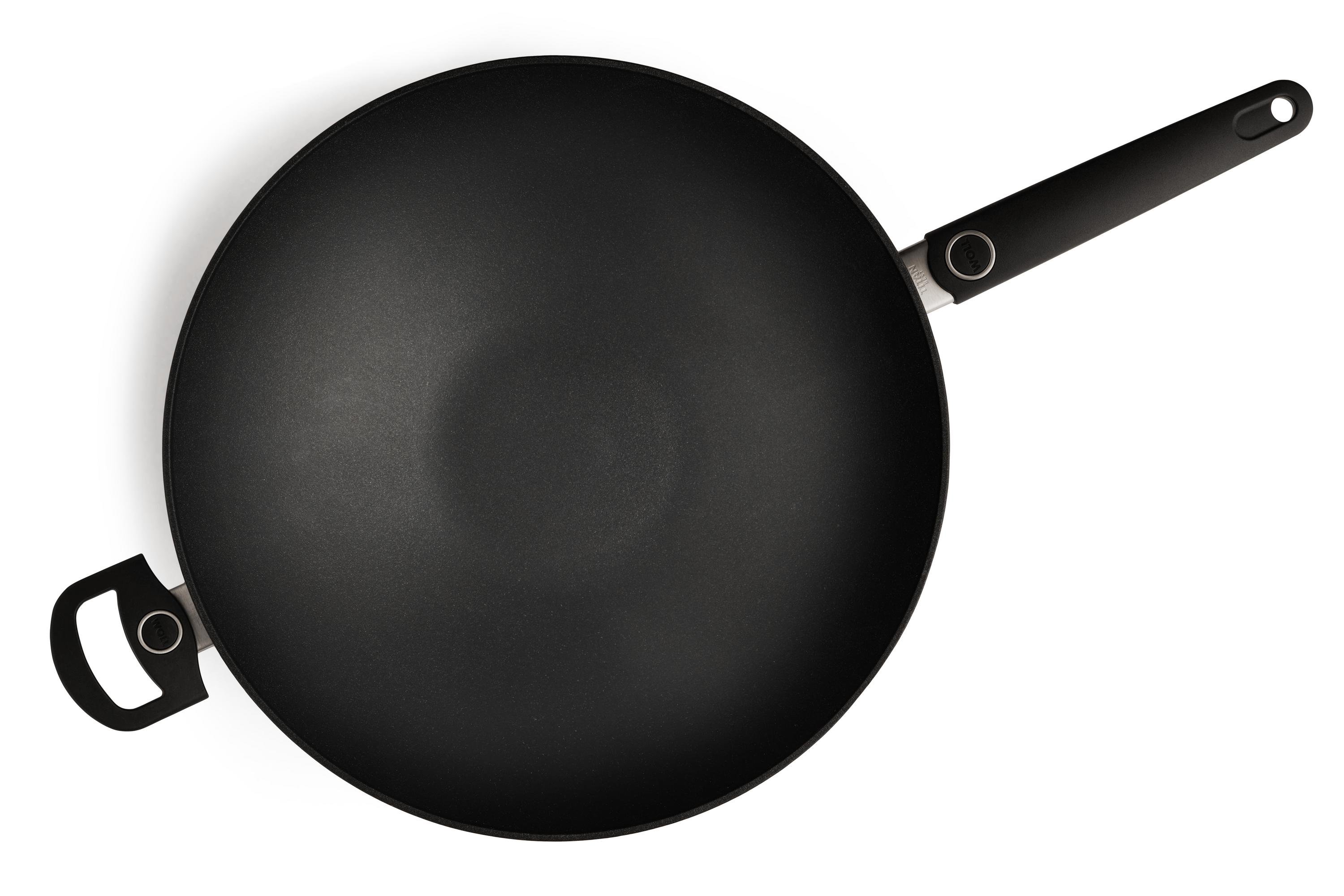 Titan Best Guss-Wok- und Rührpfanne Draufsicht | Ceran, Gas, Elektro, Halogen | 36cm