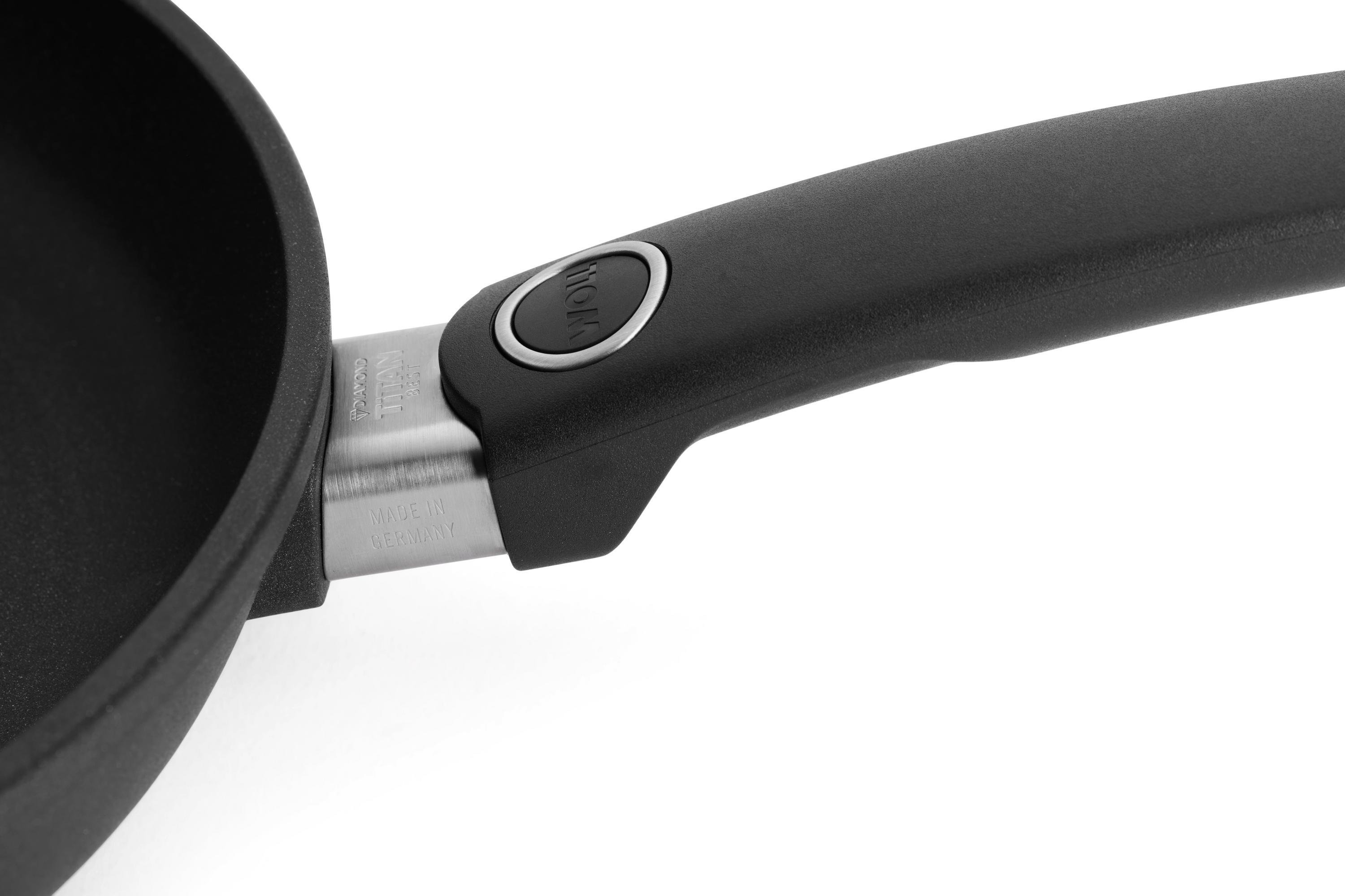 Titan Best Gusspfanne Detailansicht | Stiel - Fest | 24cm | Ceran, Gas, Elektro, Halogen