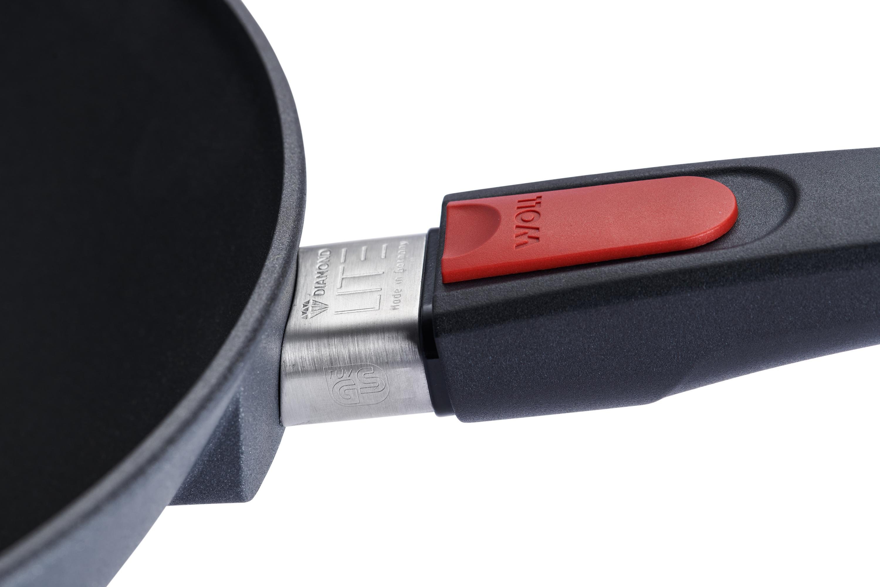 Diamond Lite Guss-Wok- und Rührpfanne Detailansicht | Stiel - Abnehmbar | Ceran, Gas, Elektro, Halogen | 32cm