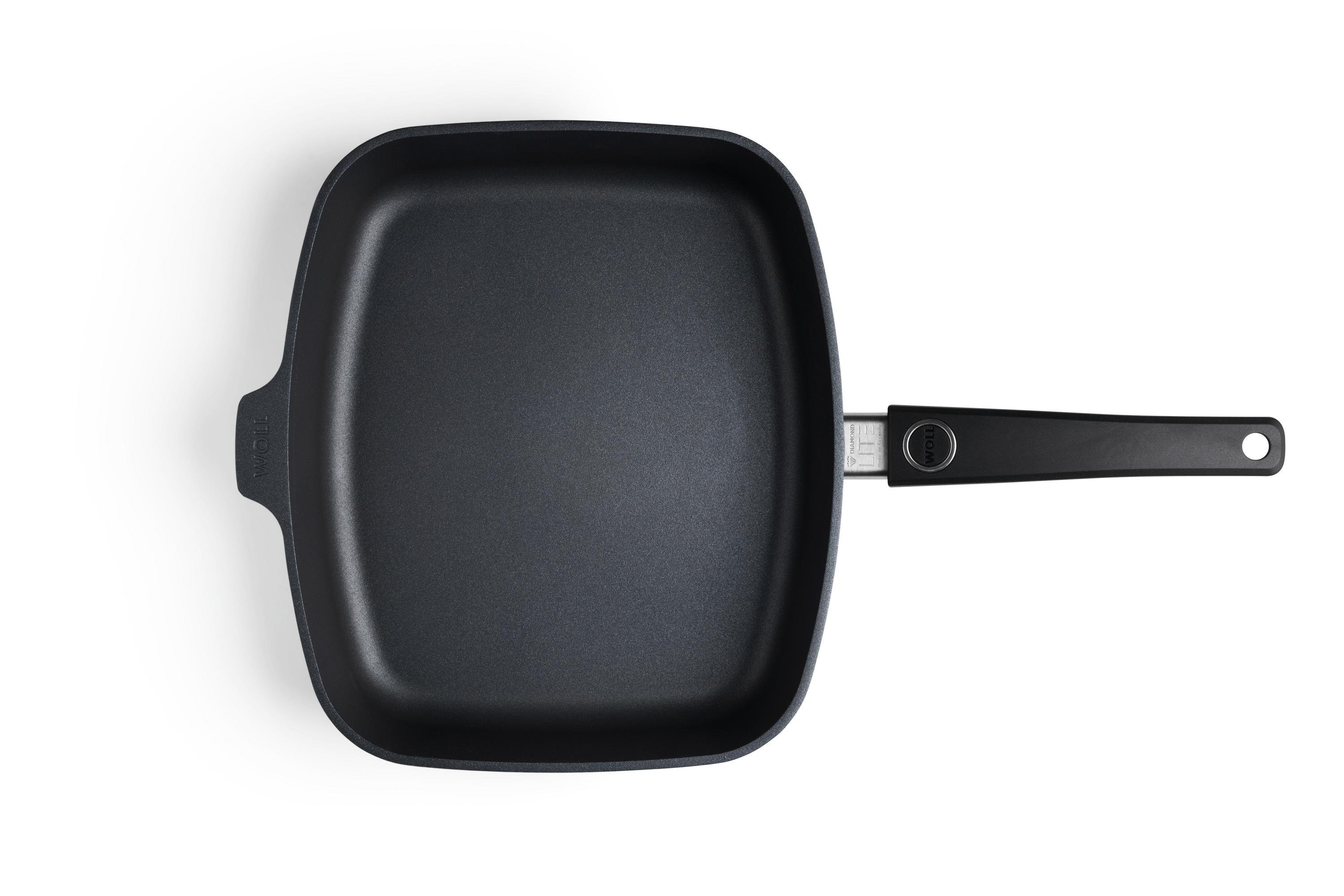 Diamond Lite Gusspfanne, rechteckig Draufsicht | Stiel - Fest | 30x26cm | Ceran, Gas, Elektro, Halogen