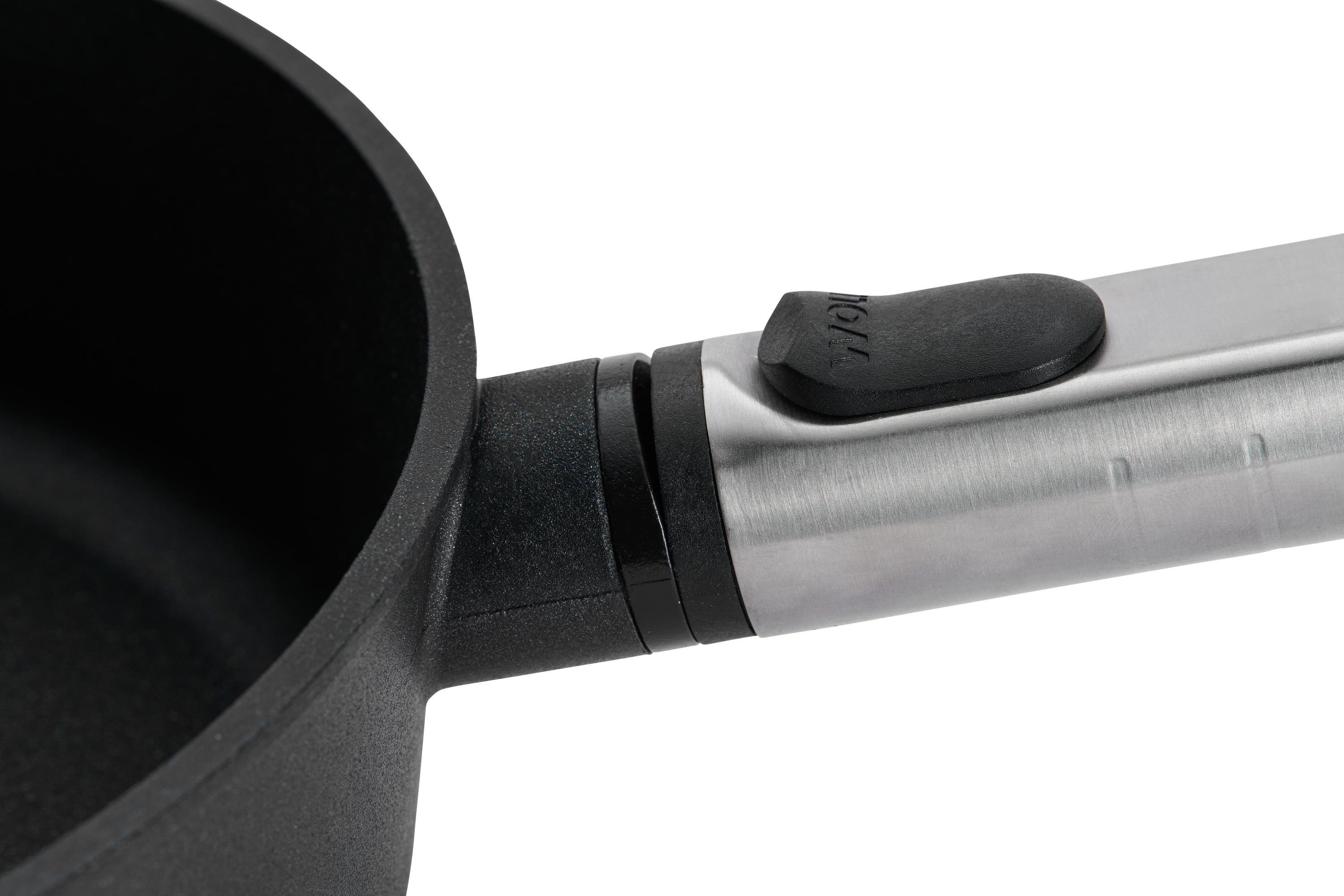 1724PLCI_Detail Logic XR Guss-Hochrandpfanne Detailansicht | Edelstahl - Abnehmbar | Alle Herdarten inkl. Induktion | 24cm